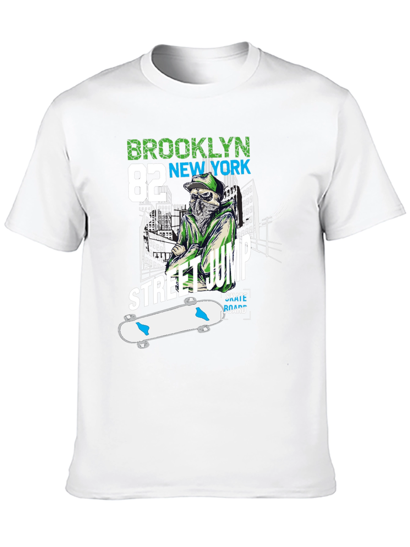 Brooklyn Street Jump Skateboard T-Shirt