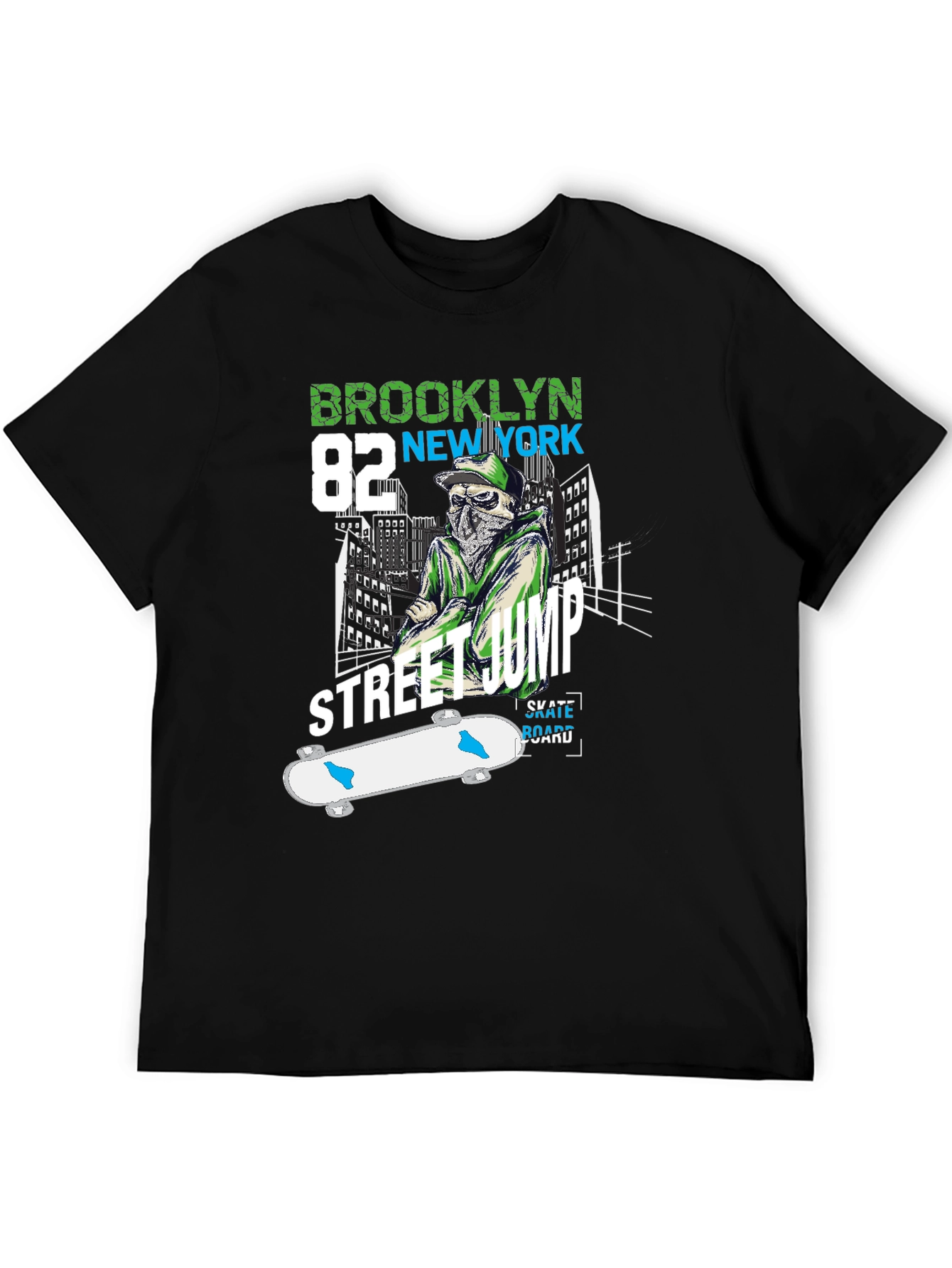 Brooklyn Street Jump Skateboard T-Shirt