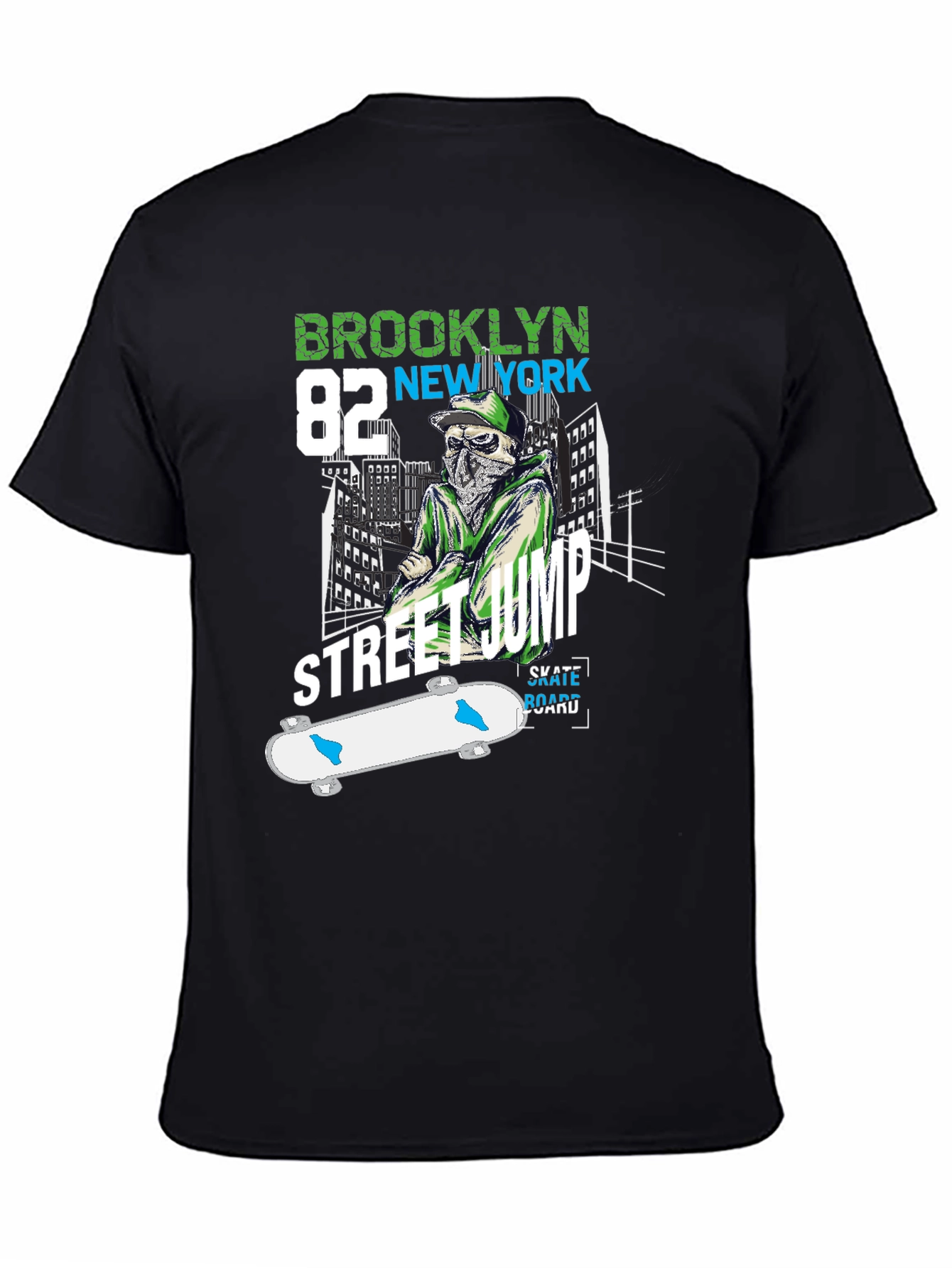 Brooklyn Street Jump Skateboard T-Shirt