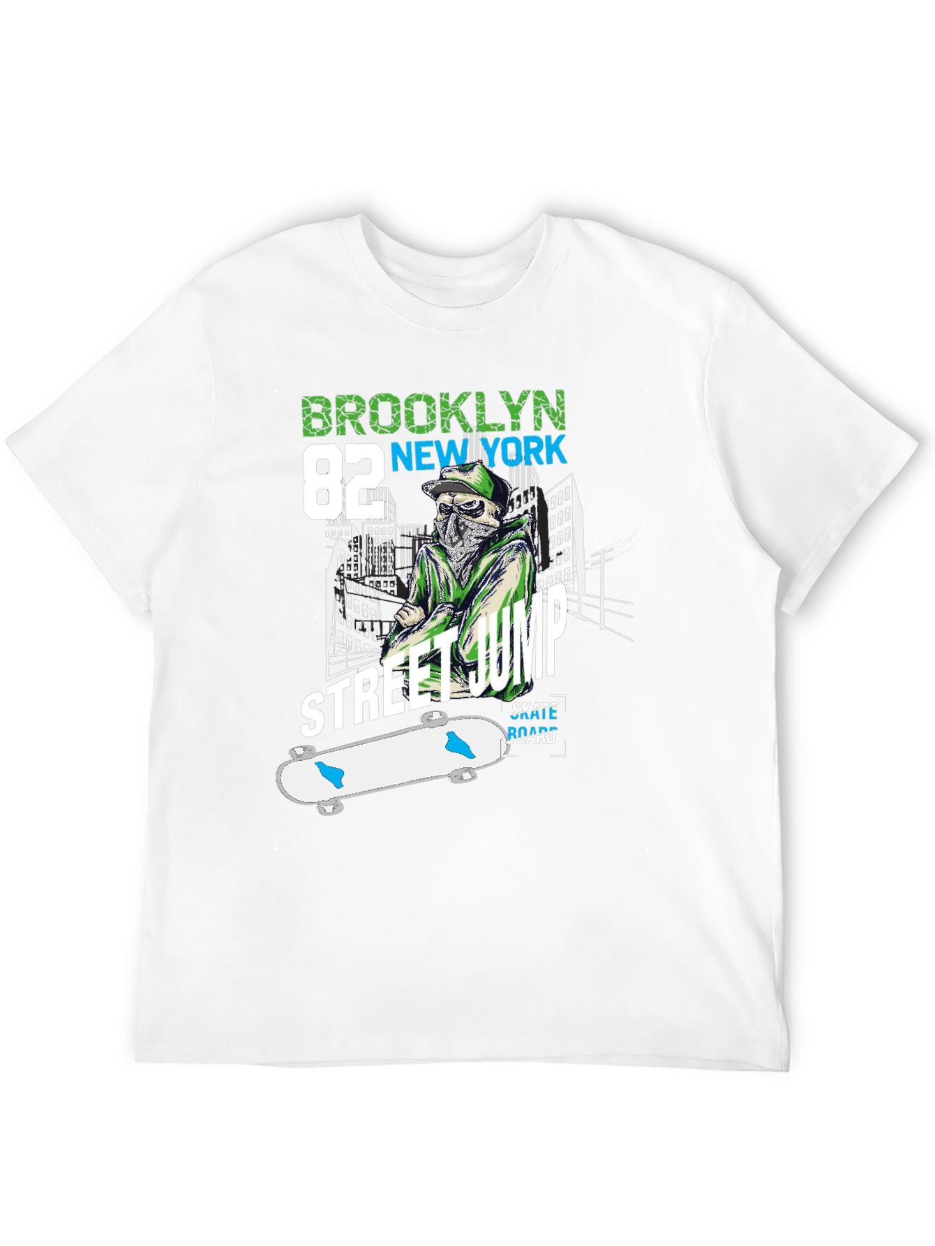 Brooklyn Street Jump Skateboard T-Shirt