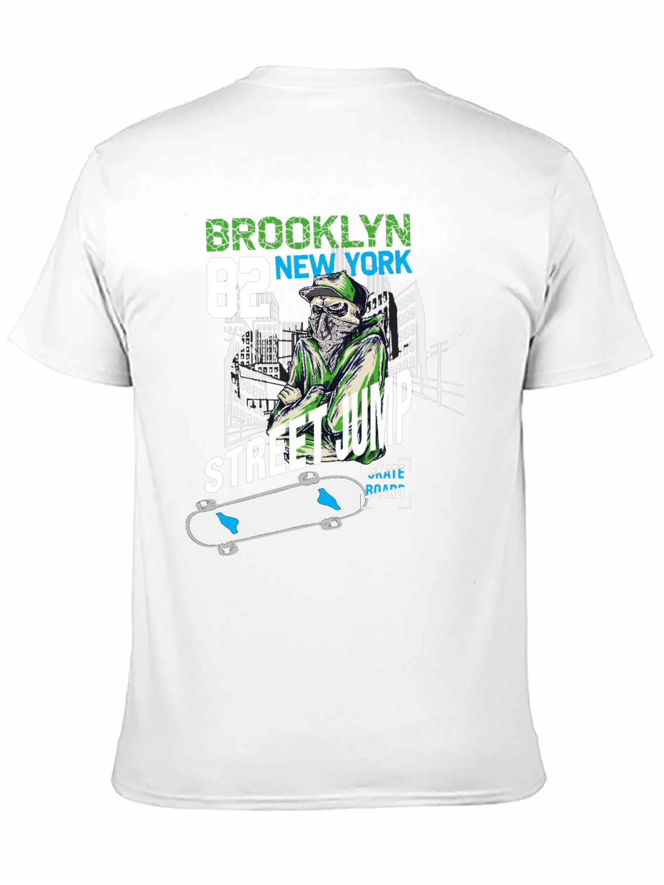 Brooklyn Street Jump Skateboard T-Shirt