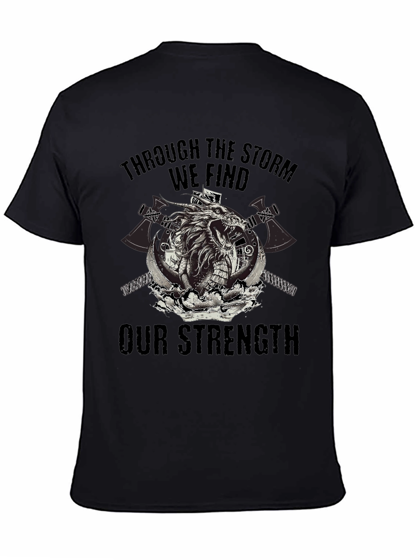 Through The Storm Viking Graphic T-Shirt