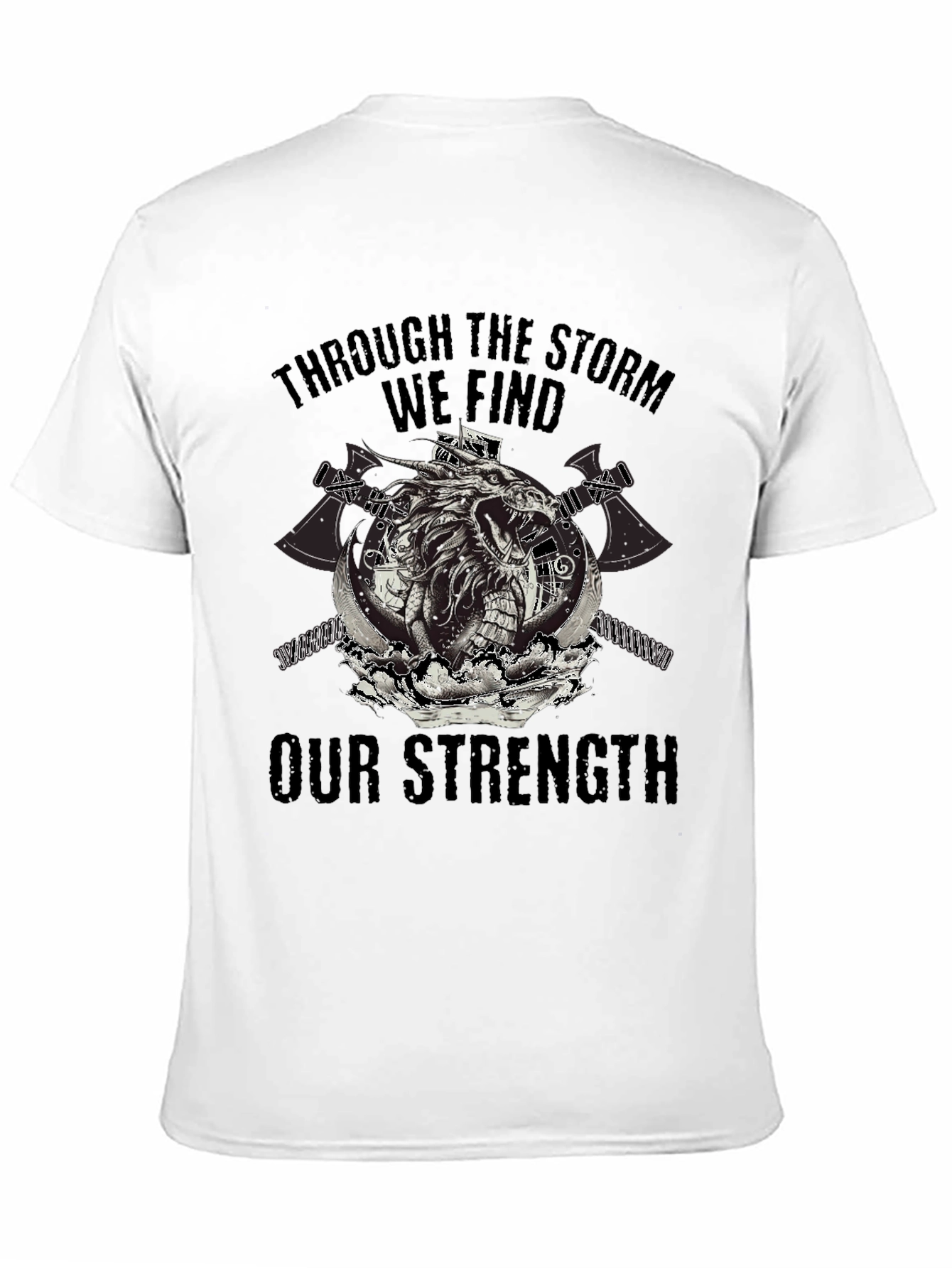 Through The Storm Viking Graphic T-Shirt