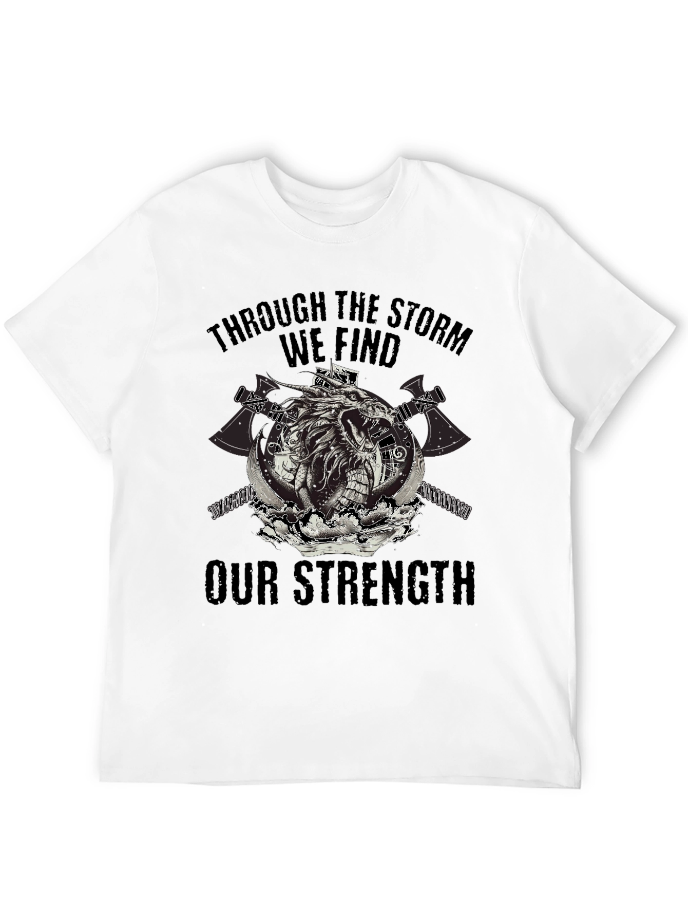 Through The Storm Viking Graphic T-Shirt