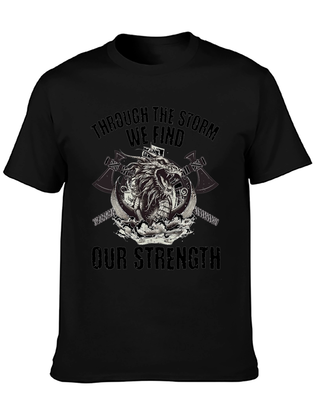 Through The Storm Viking Graphic T-Shirt