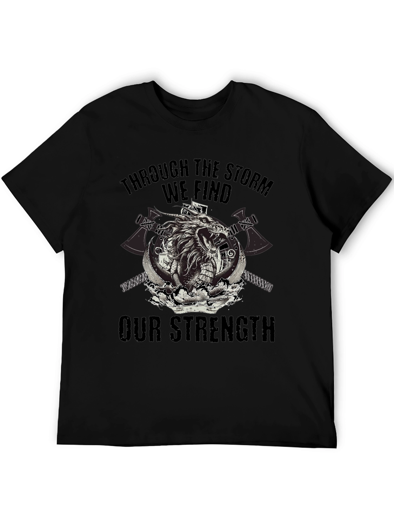 Through The Storm Viking Graphic T-Shirt