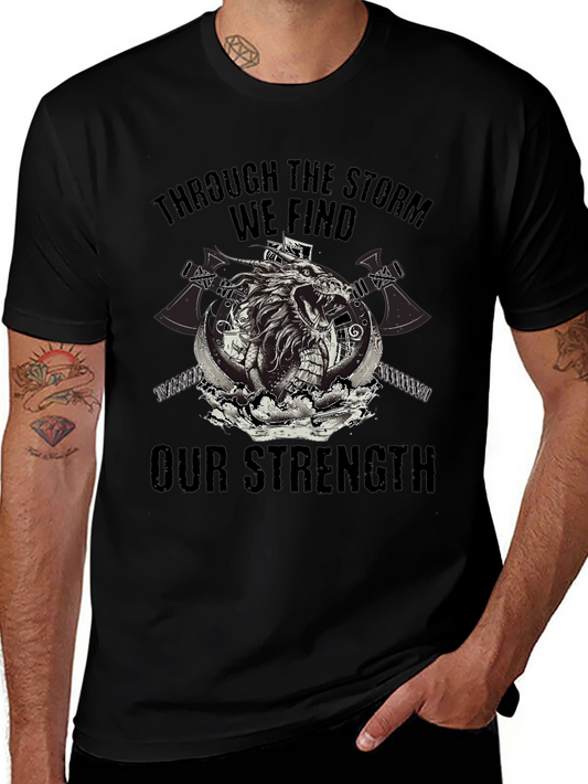 Through The Storm Viking Graphic T-Shirt