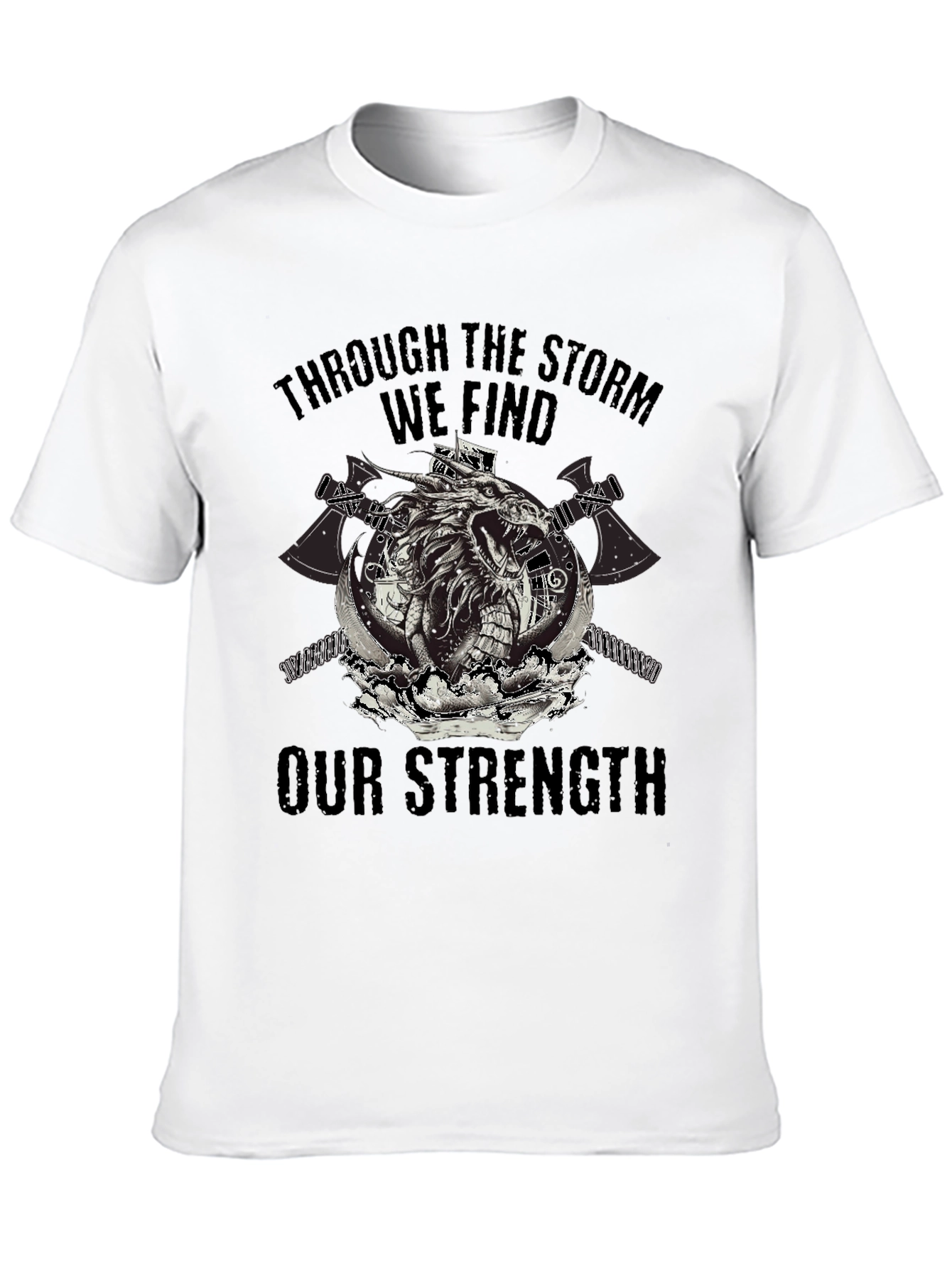 Through The Storm Viking Graphic T-Shirt