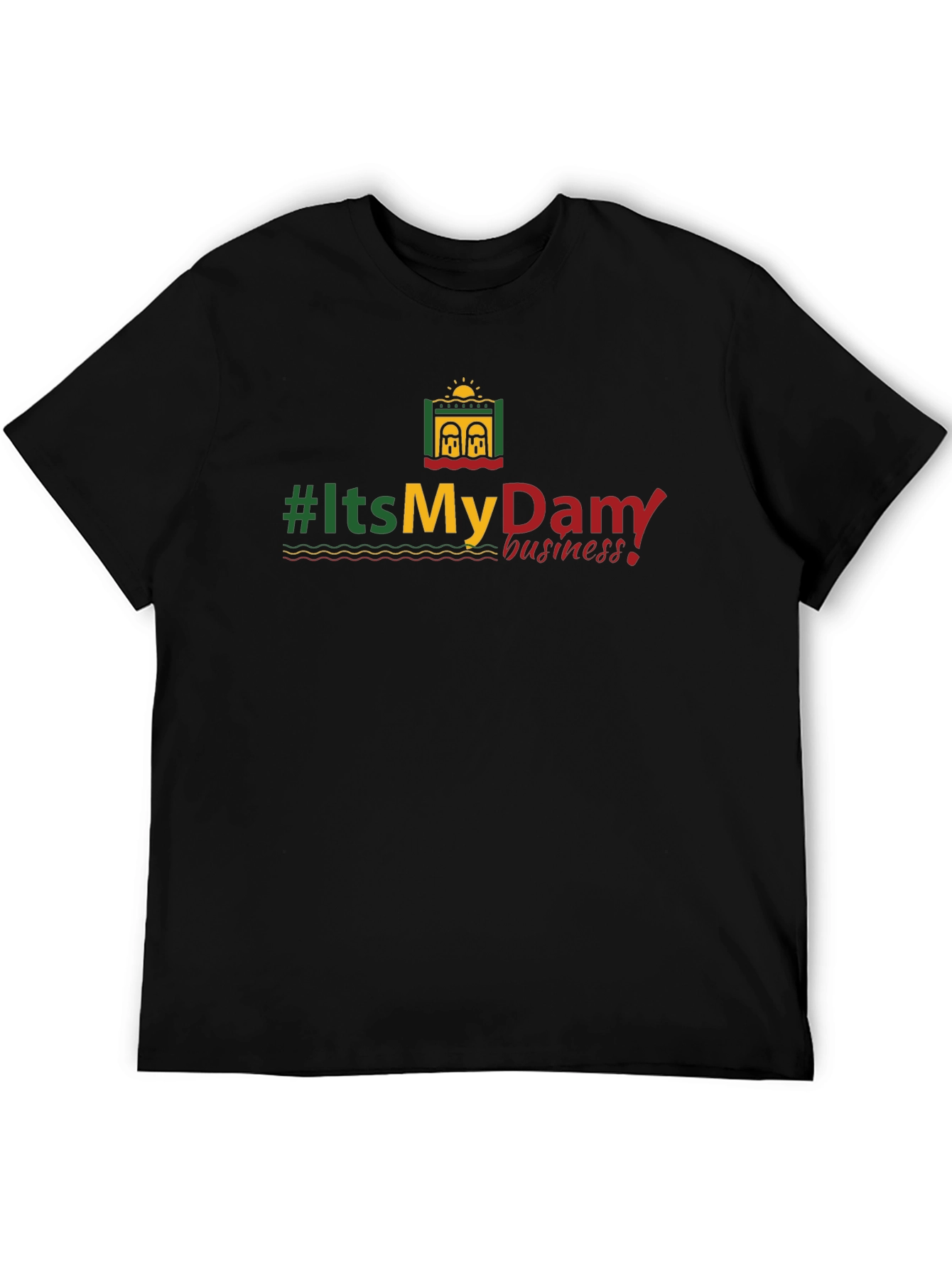 #ItsMyDam T-Shirt - Black Cotton Tee