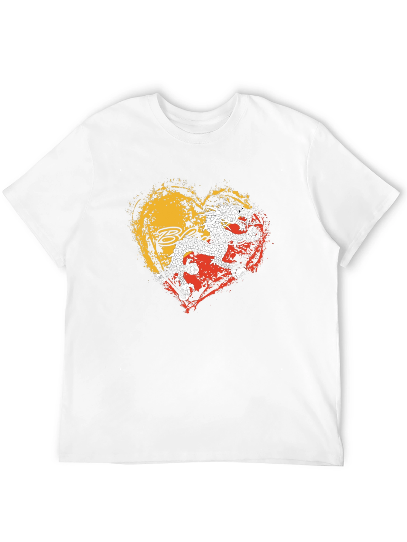 Bhutan Flag Heart T-Shirt