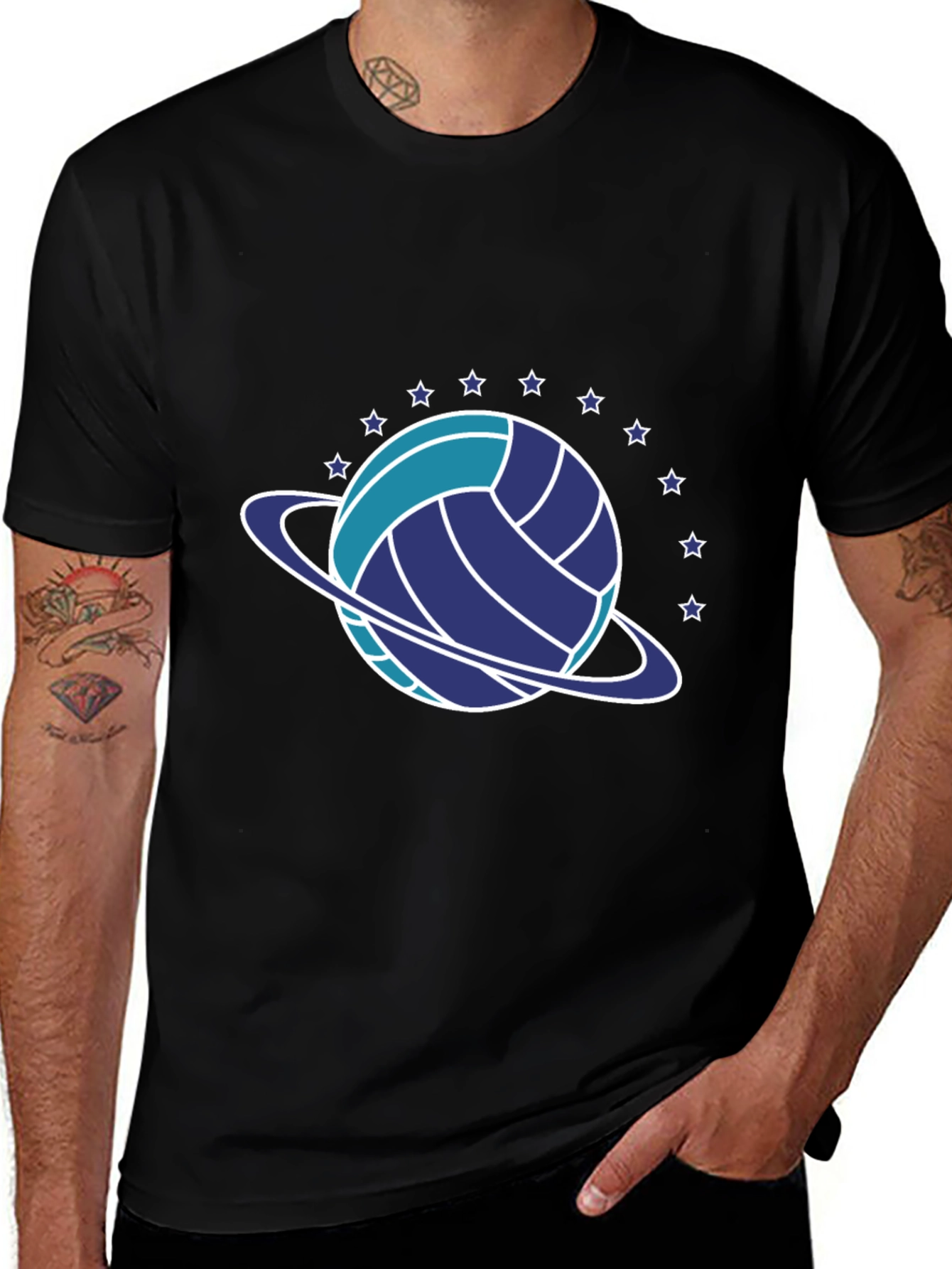 Volleyball Planet Graphic T-Shirt