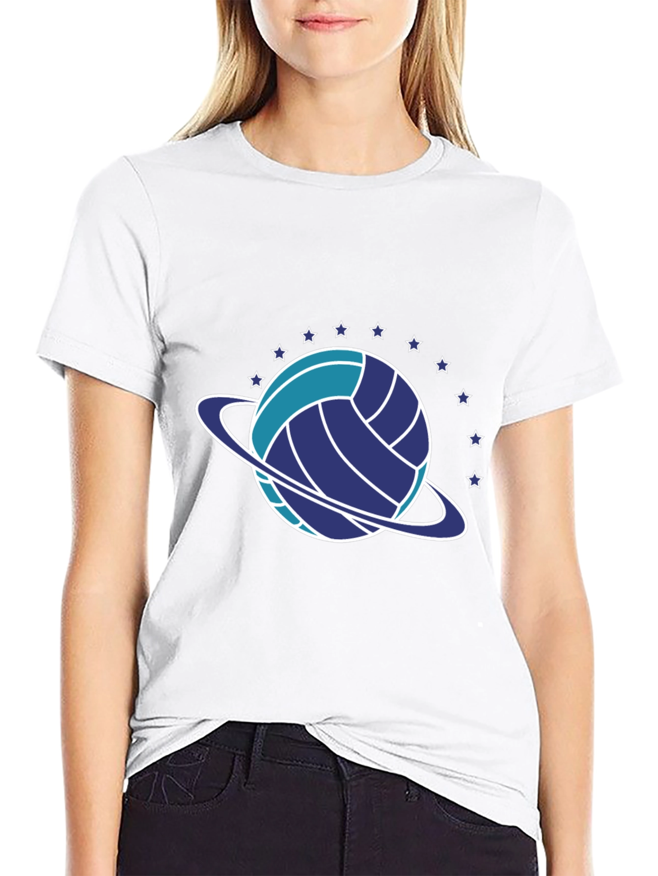 Volleyball Planet Graphic T-Shirt