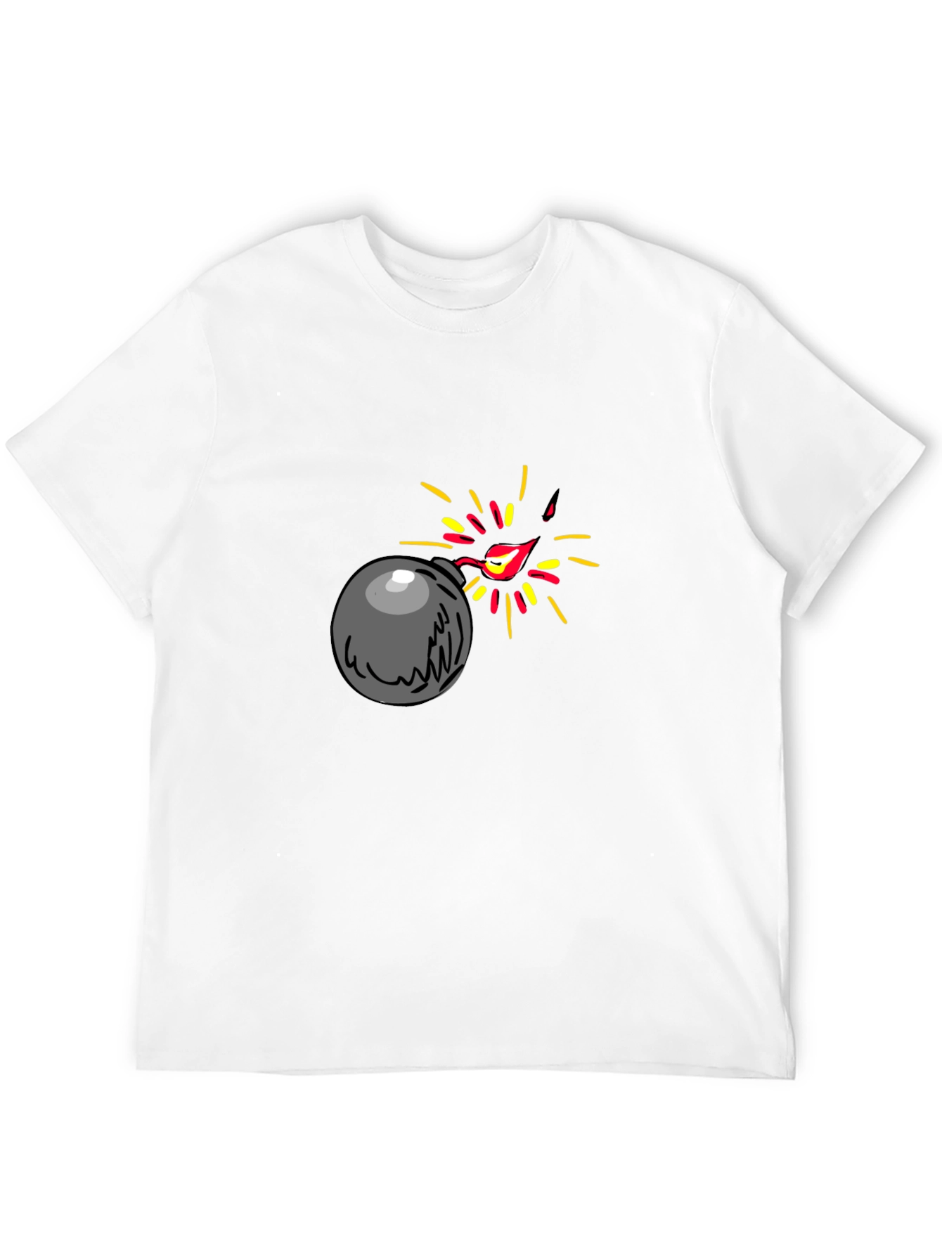 Bomb Graphic Black T-Shirt - Explosive Style!