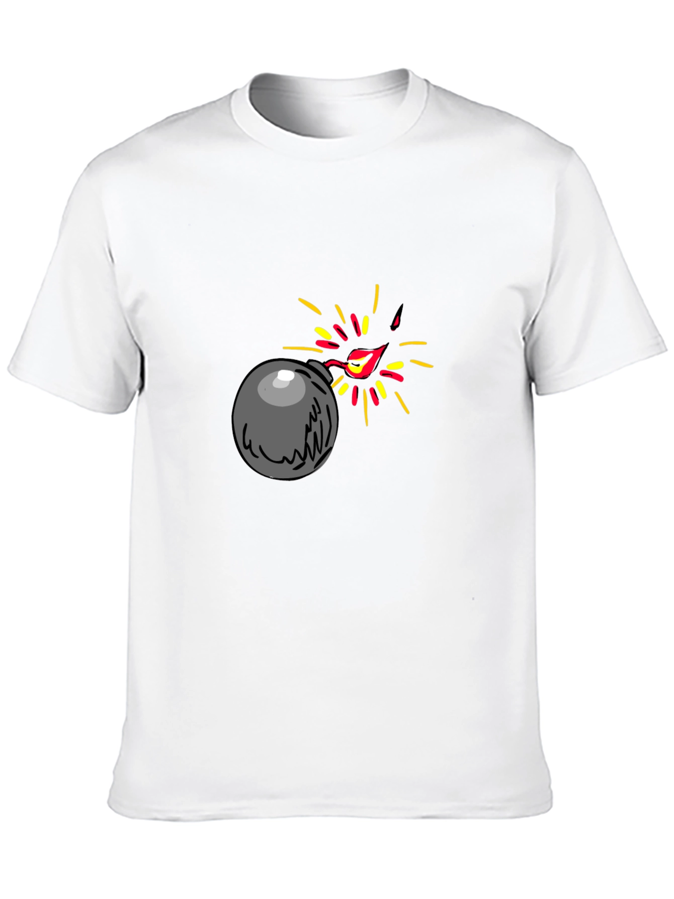 Bomb Graphic Black T-Shirt - Explosive Style!