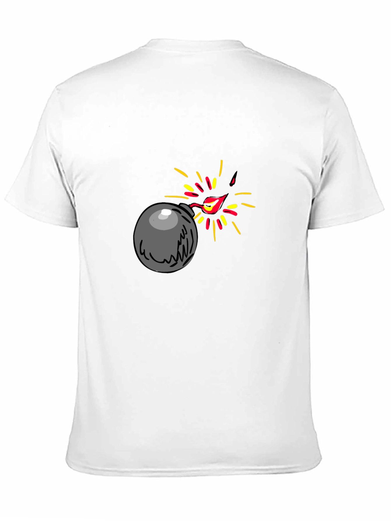 Bomb Graphic Black T-Shirt - Explosive Style!