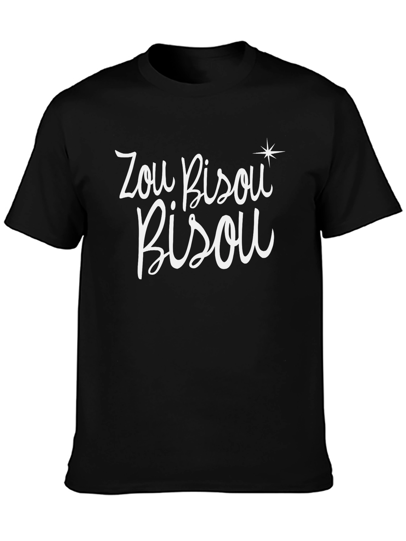 Zou Bisou Bisou Graphic Tee - Black