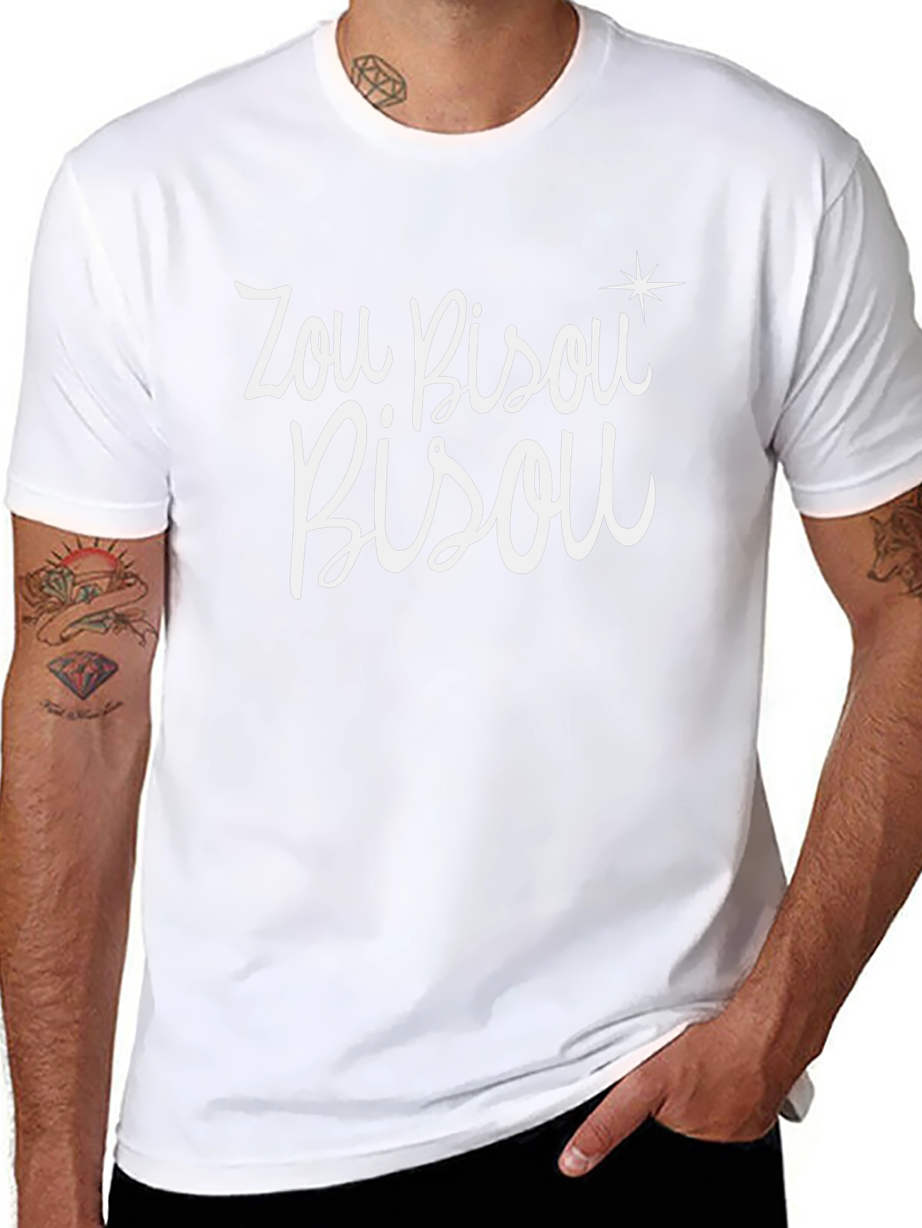 Zou Bisou Bisou Graphic Tee - Black