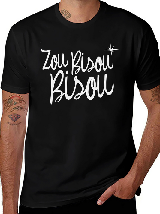 Zou Bisou Bisou Graphic Tee - Black