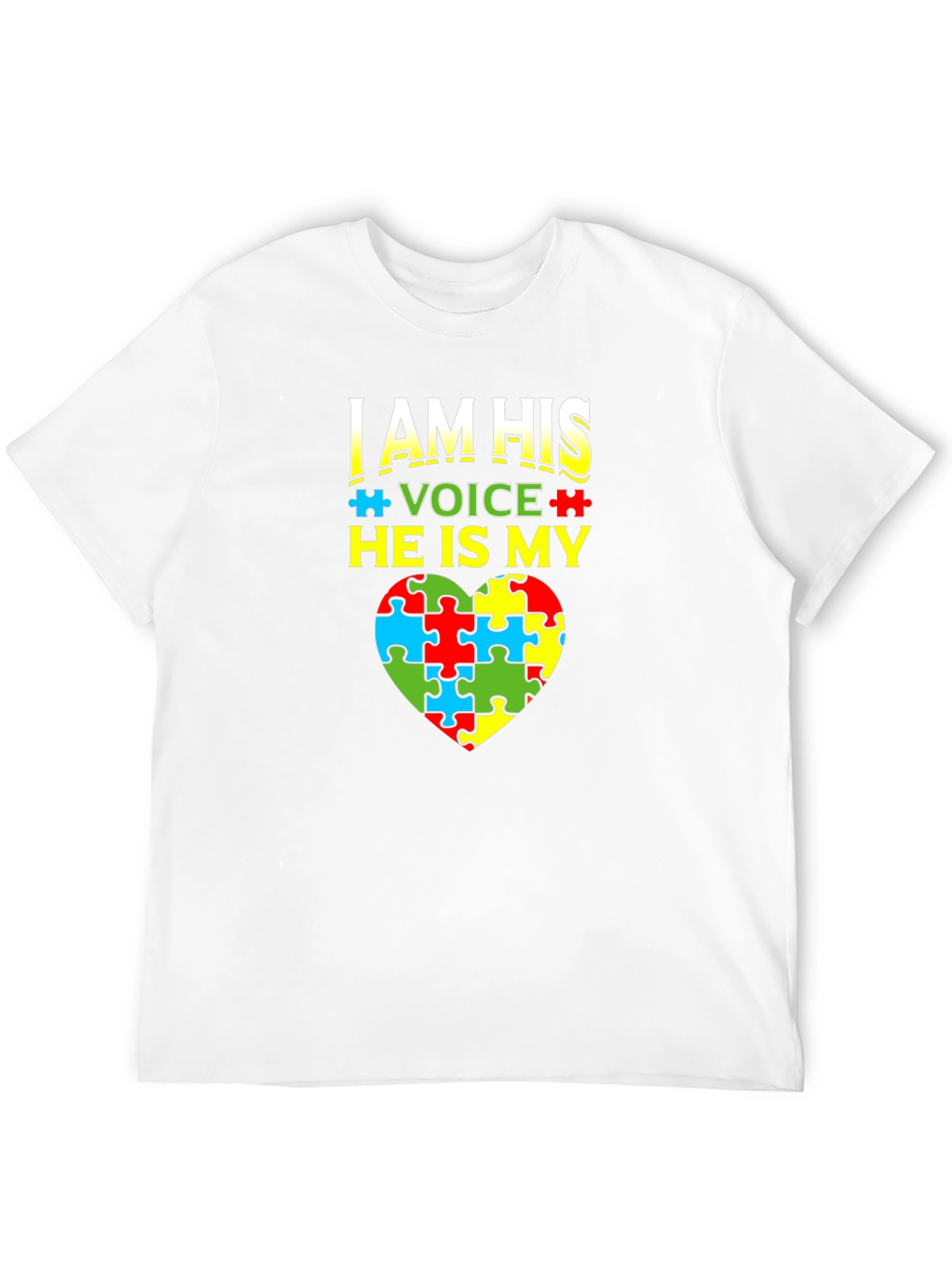 Autism Awareness T-Shirt - I Am His Voice
