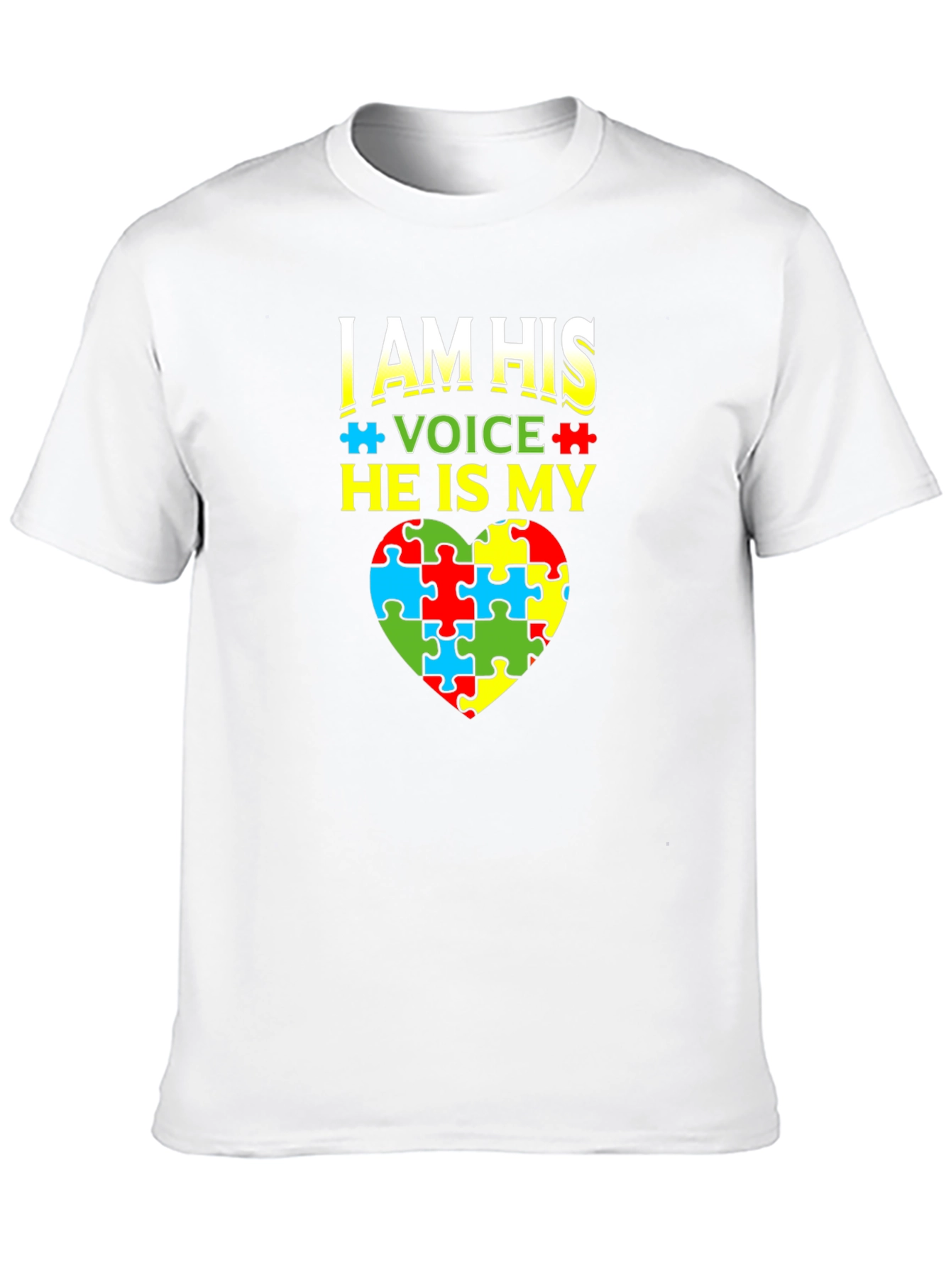 Autism Awareness T-Shirt - I Am His Voice