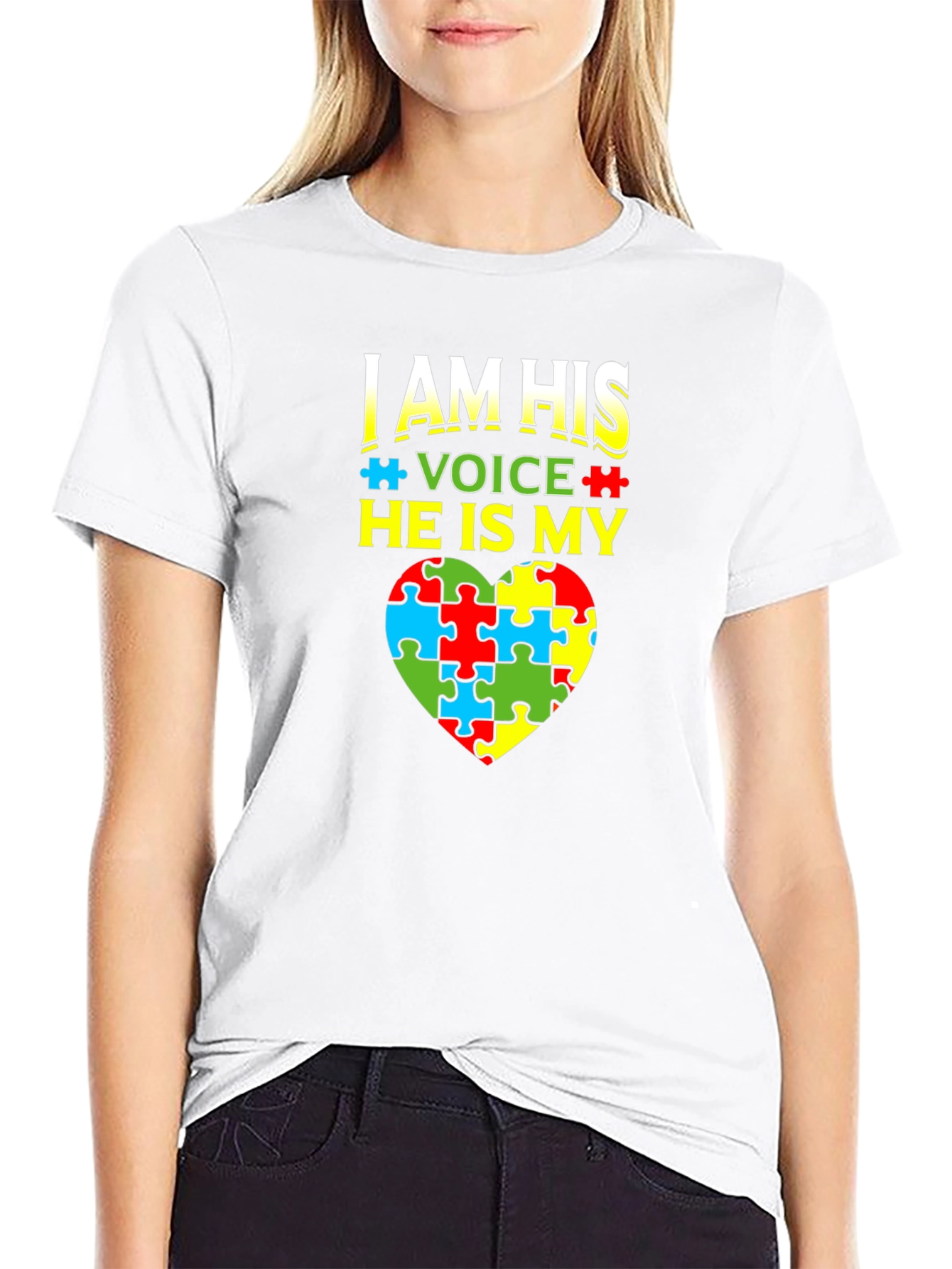 Autism Awareness T-Shirt - I Am His Voice