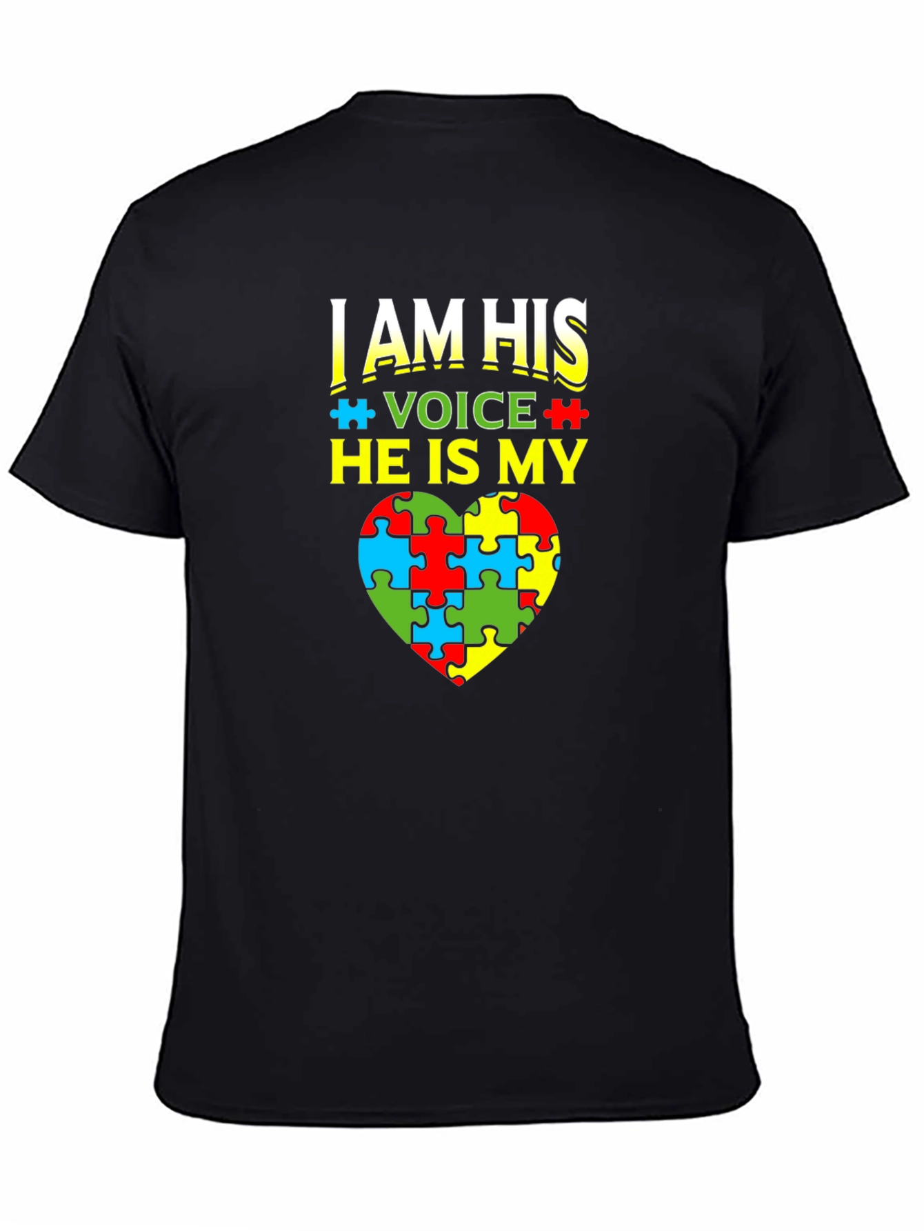 Autism Awareness T-Shirt - I Am His Voice