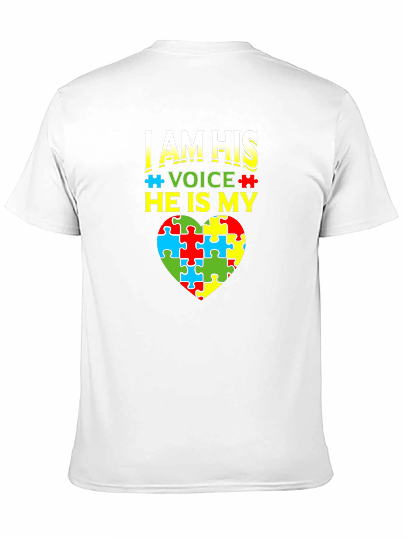 Autism Awareness T-Shirt - I Am His Voice