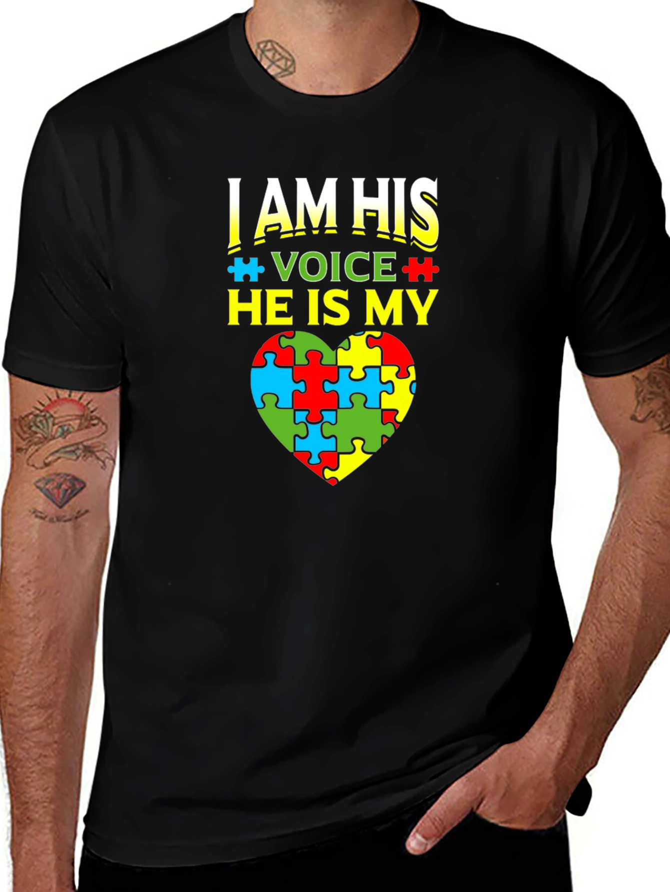 Autism Awareness T-Shirt - I Am His Voice
