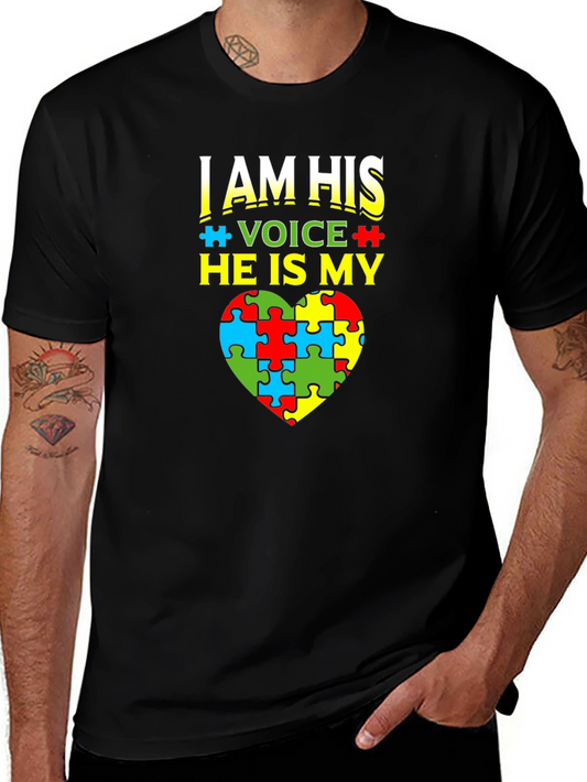 Autism Awareness T-Shirt - I Am His Voice