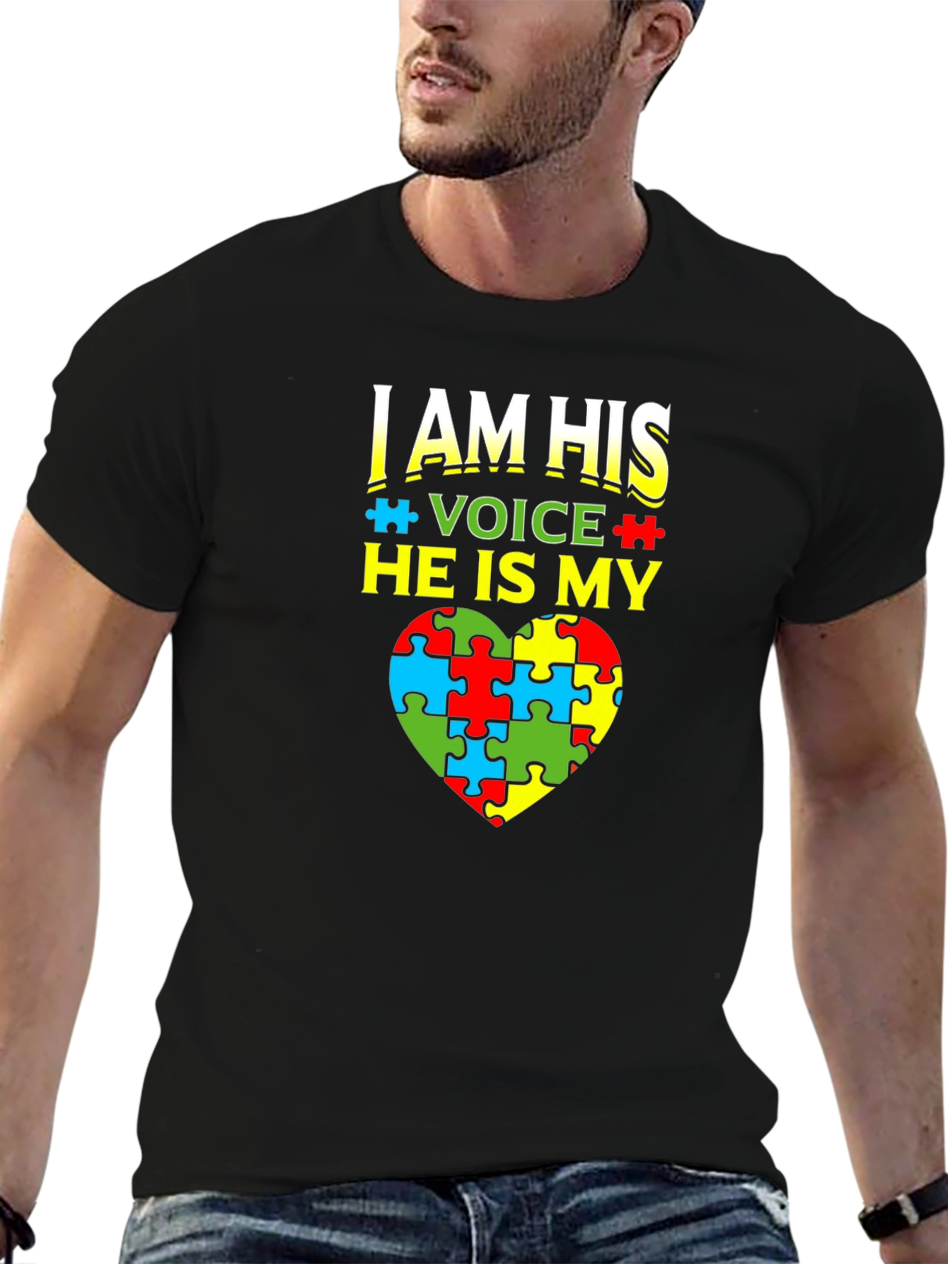 Autism Awareness T-Shirt - I Am His Voice
