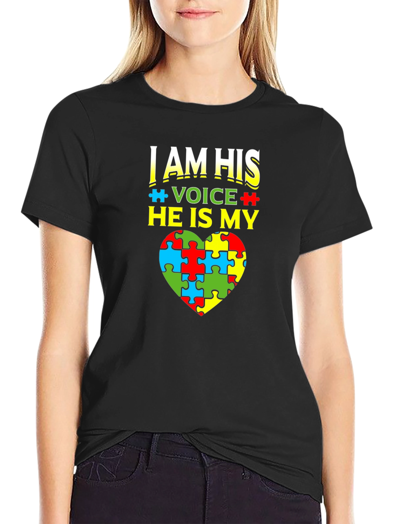 Autism Awareness T-Shirt - I Am His Voice