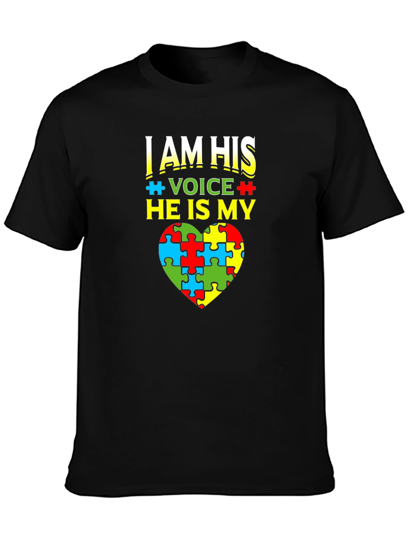 Autism Awareness T-Shirt - I Am His Voice