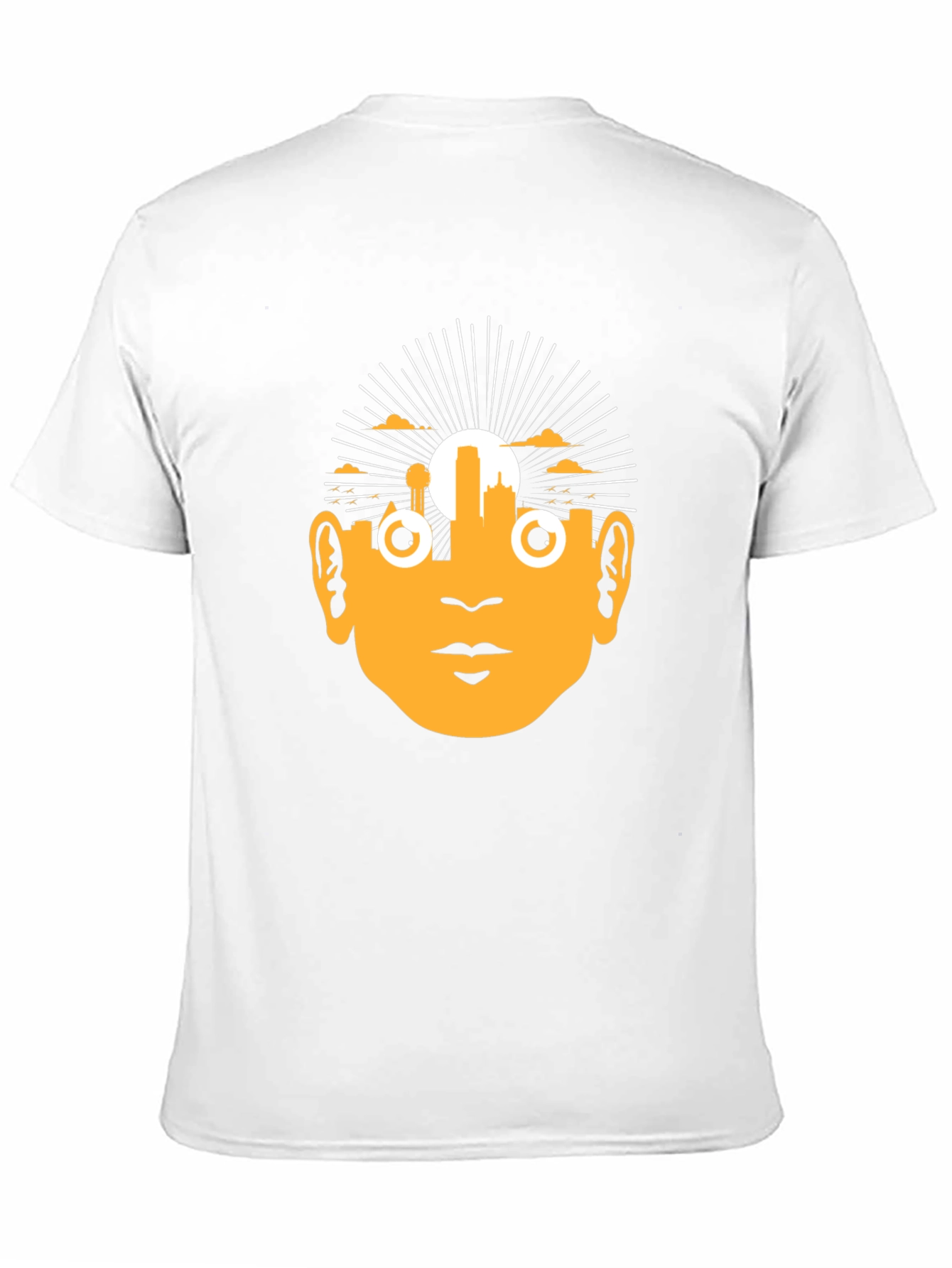 Unique Graphic Tee - Retro Face Design