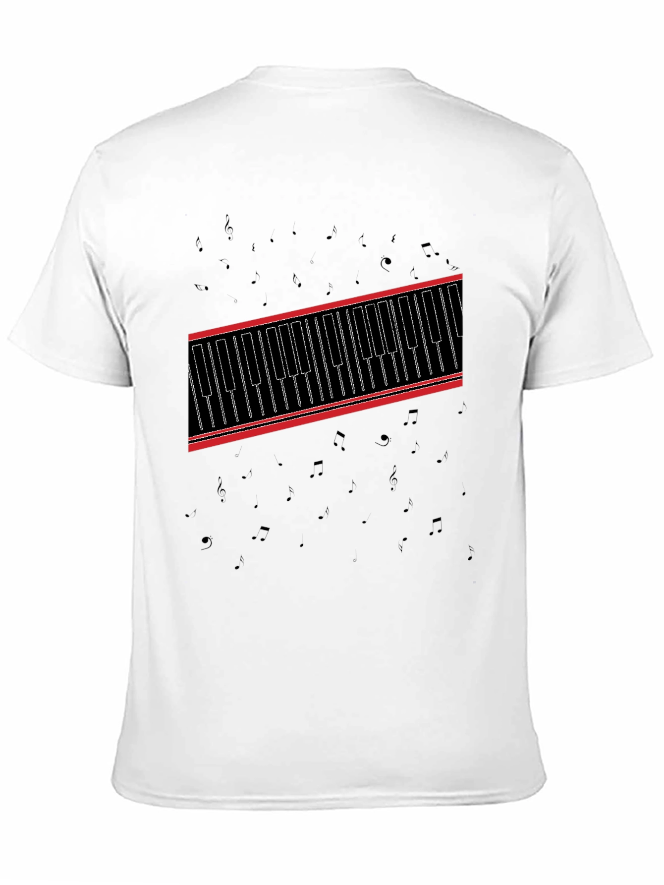 Piano Keys Graphic Tee - Music Lovers T-Shirt