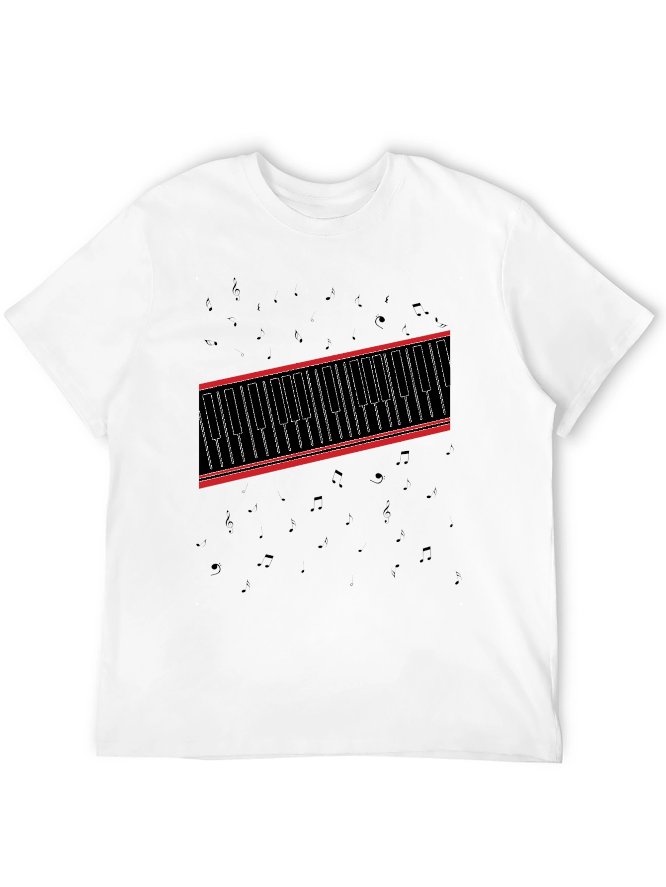 Piano Keys Graphic Tee - Music Lovers T-Shirt