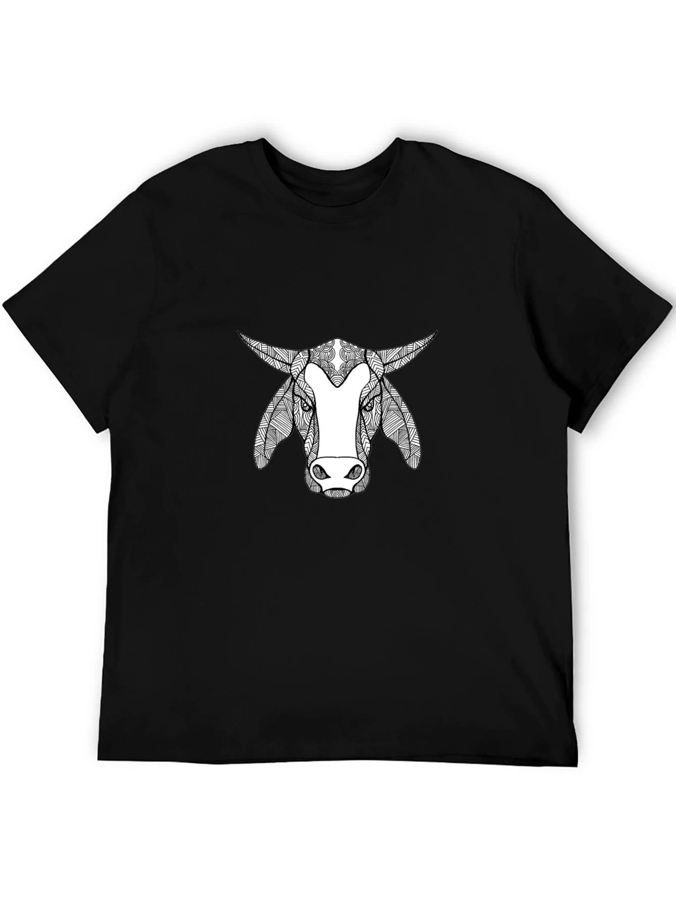 Bull Graphic Print Crew Neck T-Shirt