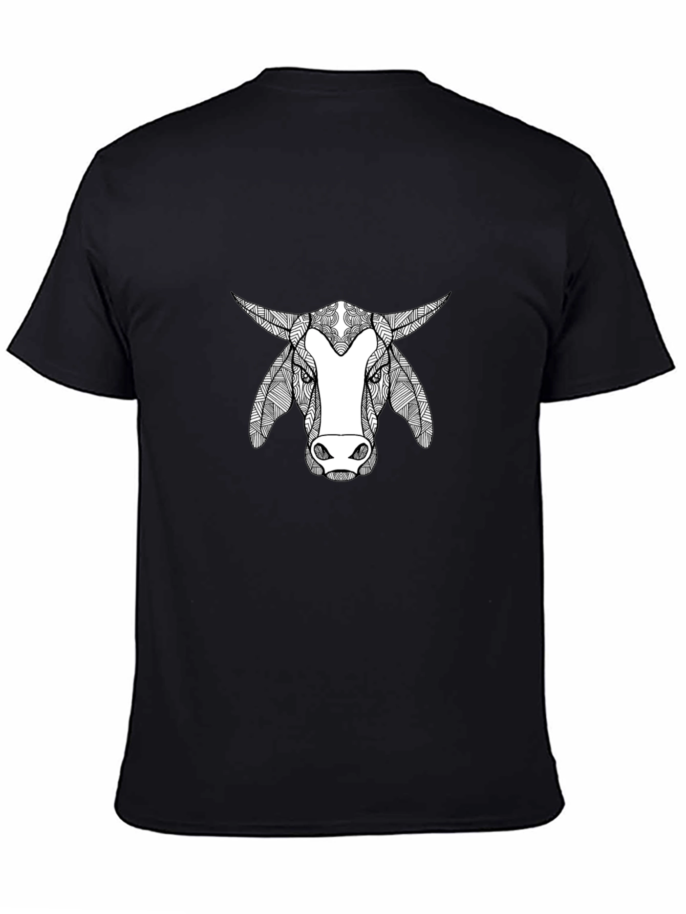 Bull Graphic Print Crew Neck T-Shirt