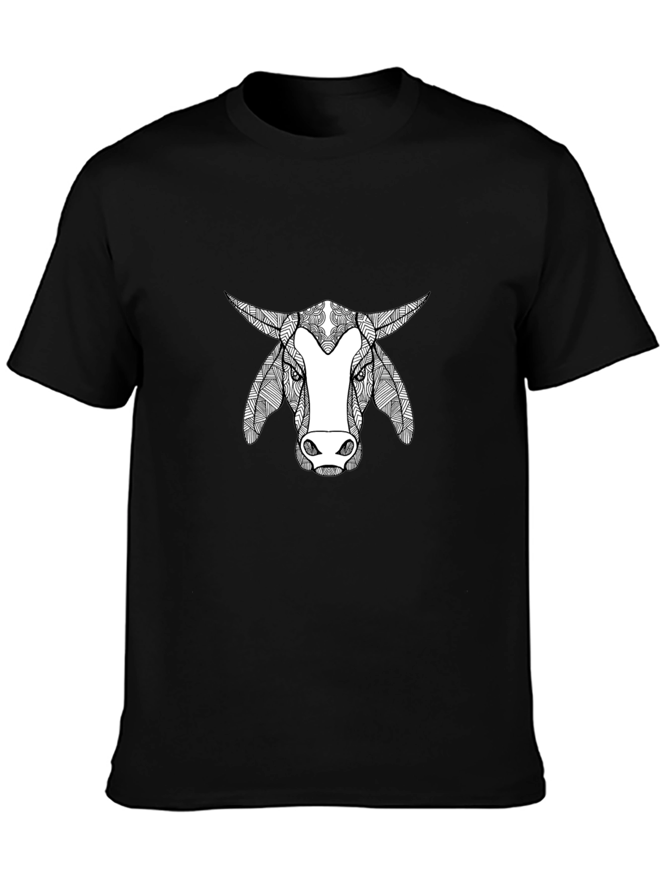 Bull Graphic Print Crew Neck T-Shirt