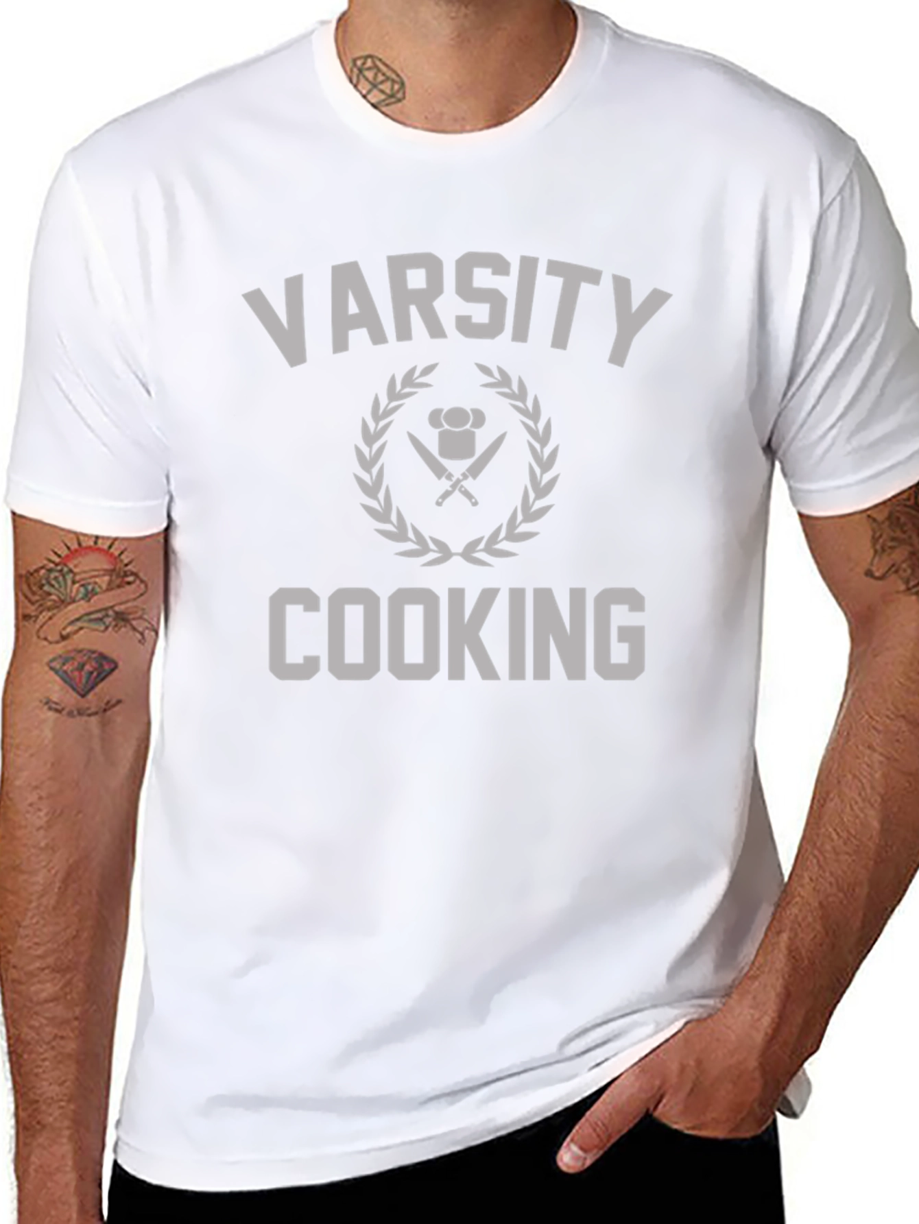 Varsity Cooking Graphic T-Shirt - Chef Gift