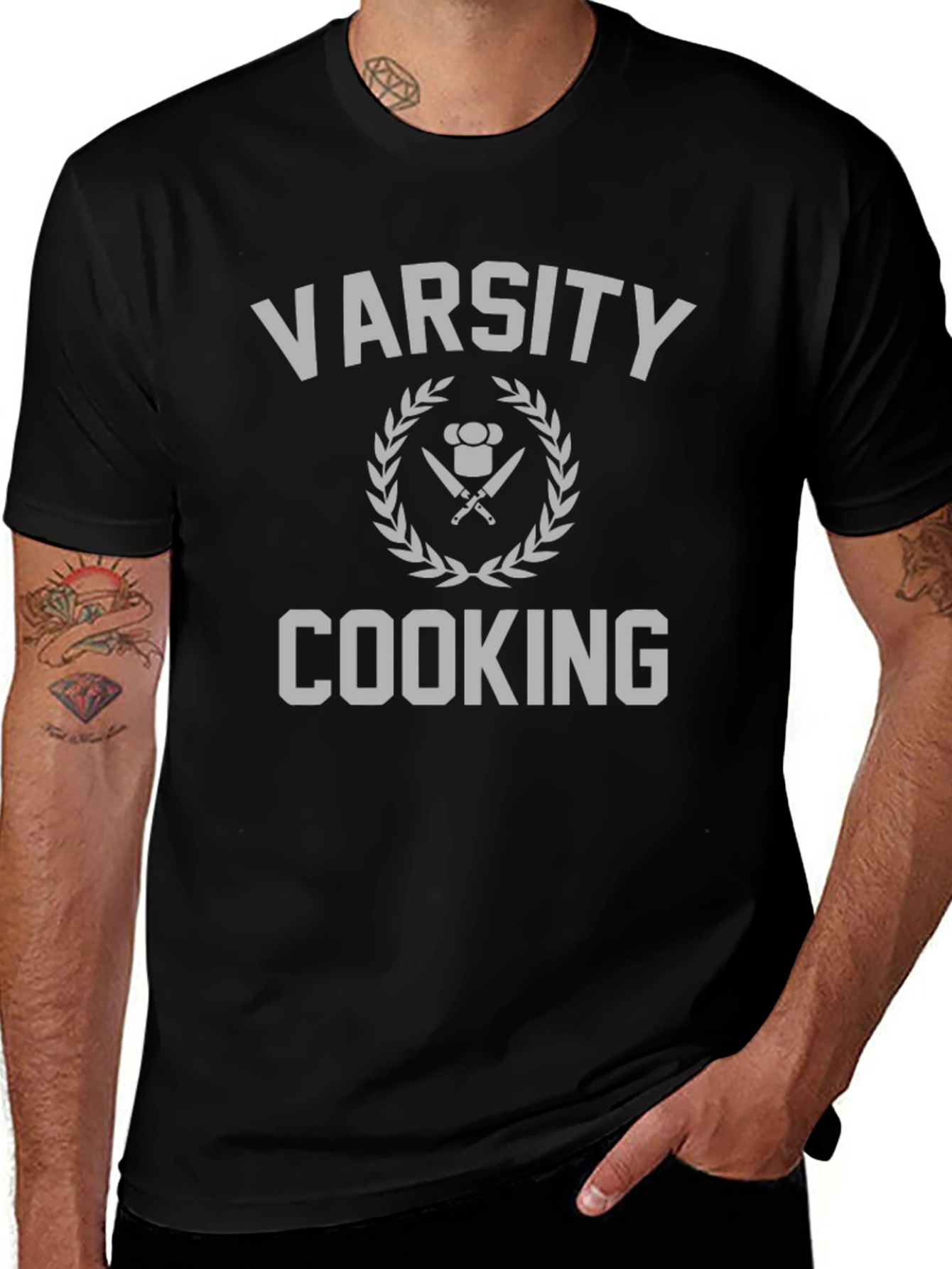 Varsity Cooking Graphic T-Shirt - Chef Gift