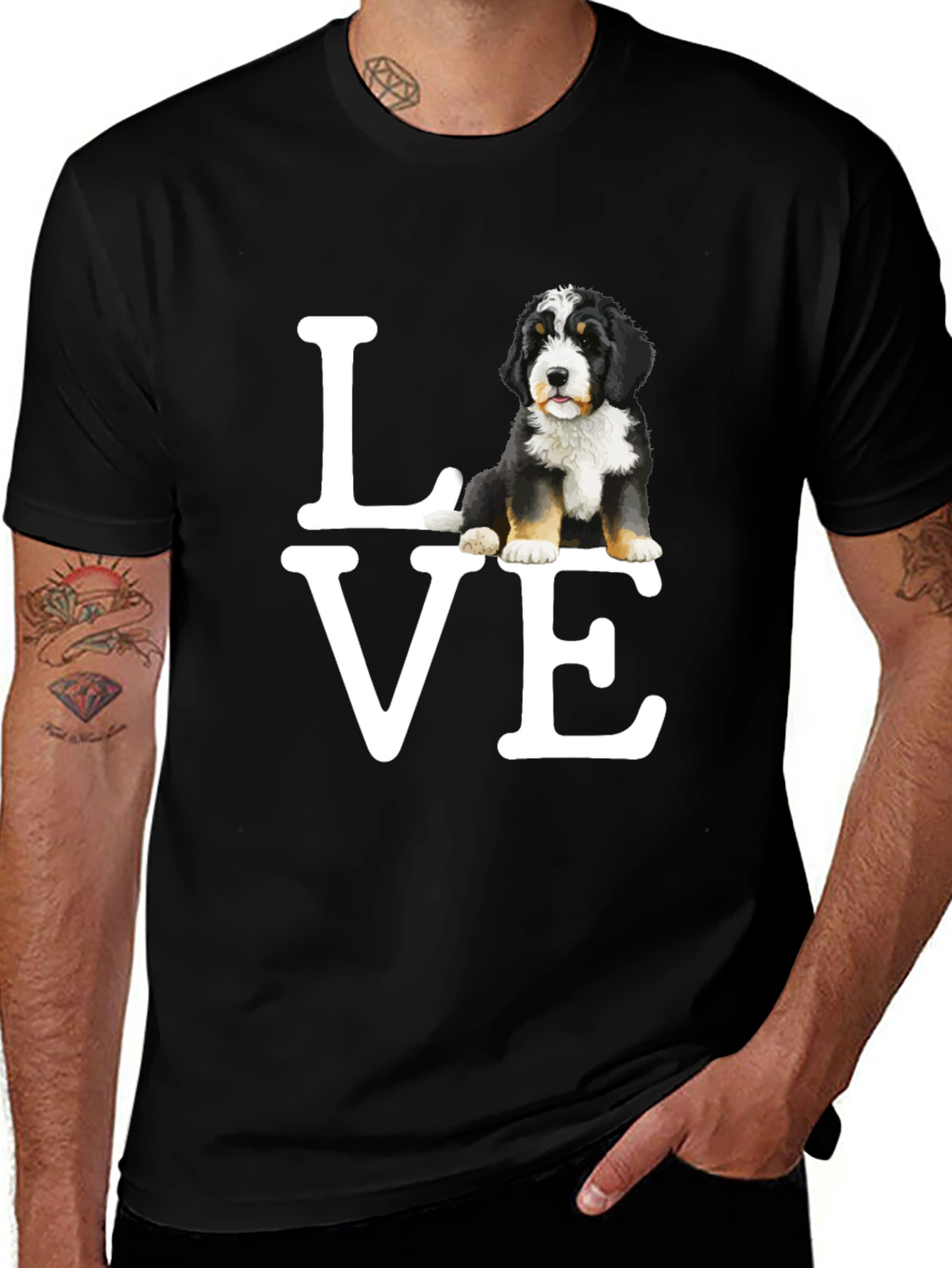 Bernese Mountain Dog LOVE T-Shirt