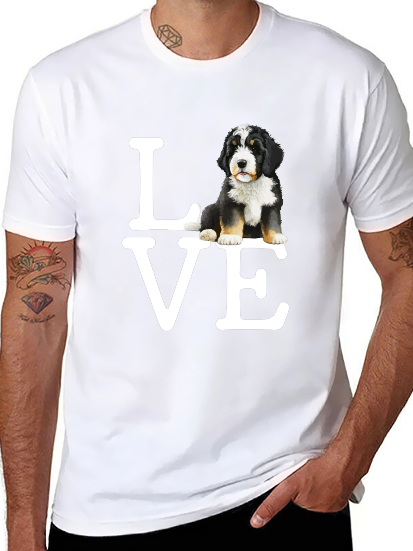 Bernese Mountain Dog LOVE T-Shirt