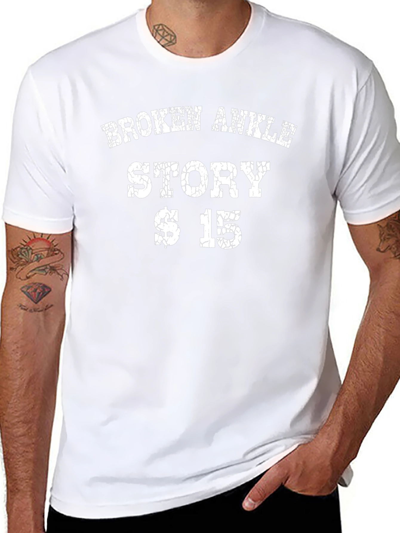 Broken Ankle Story T-Shirt - Funny Injury Tee
