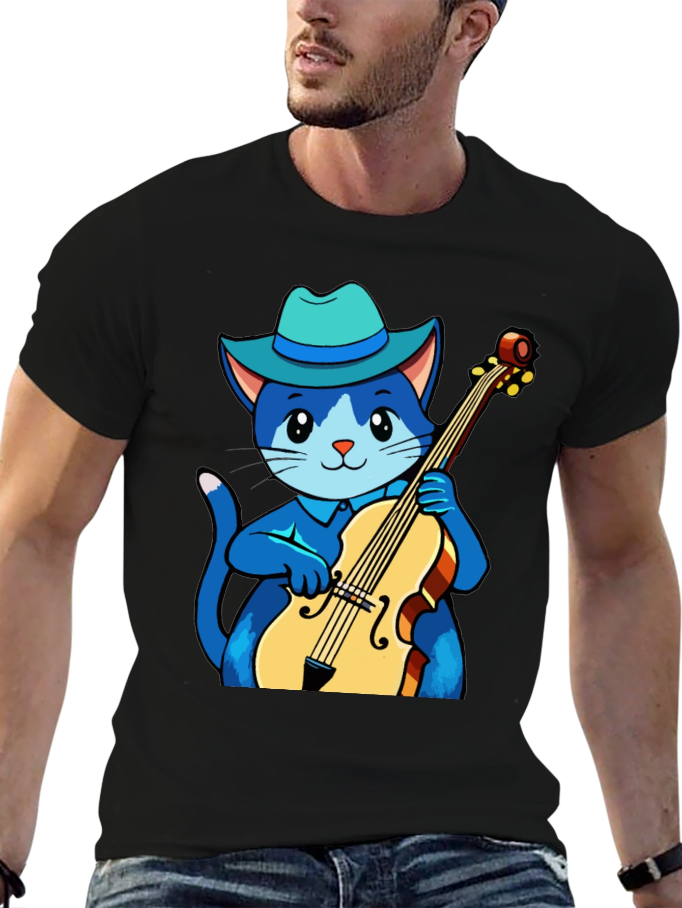 Cat Musician T-Shirt