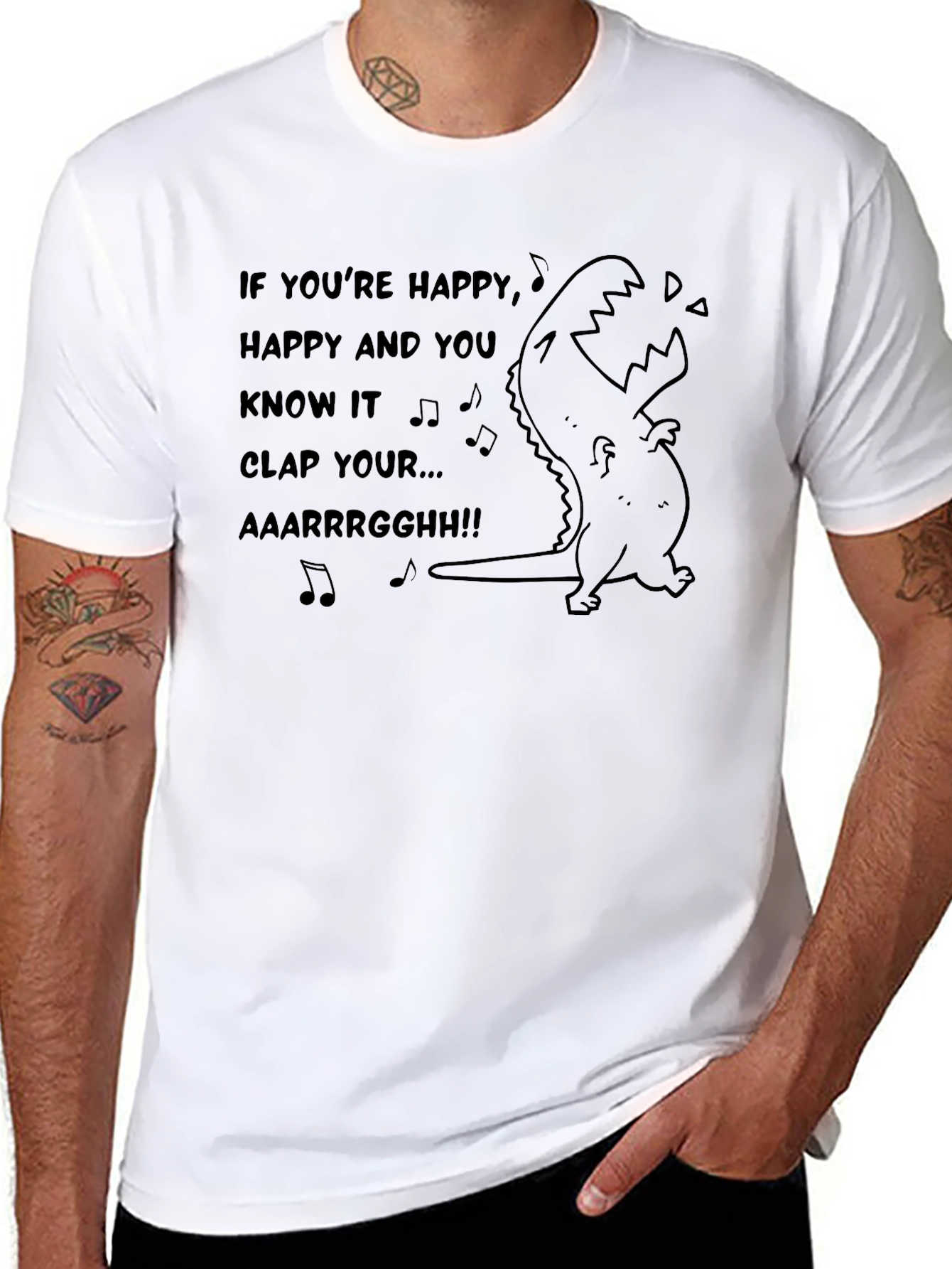 T-Rex If Youre Happy T-Shirt