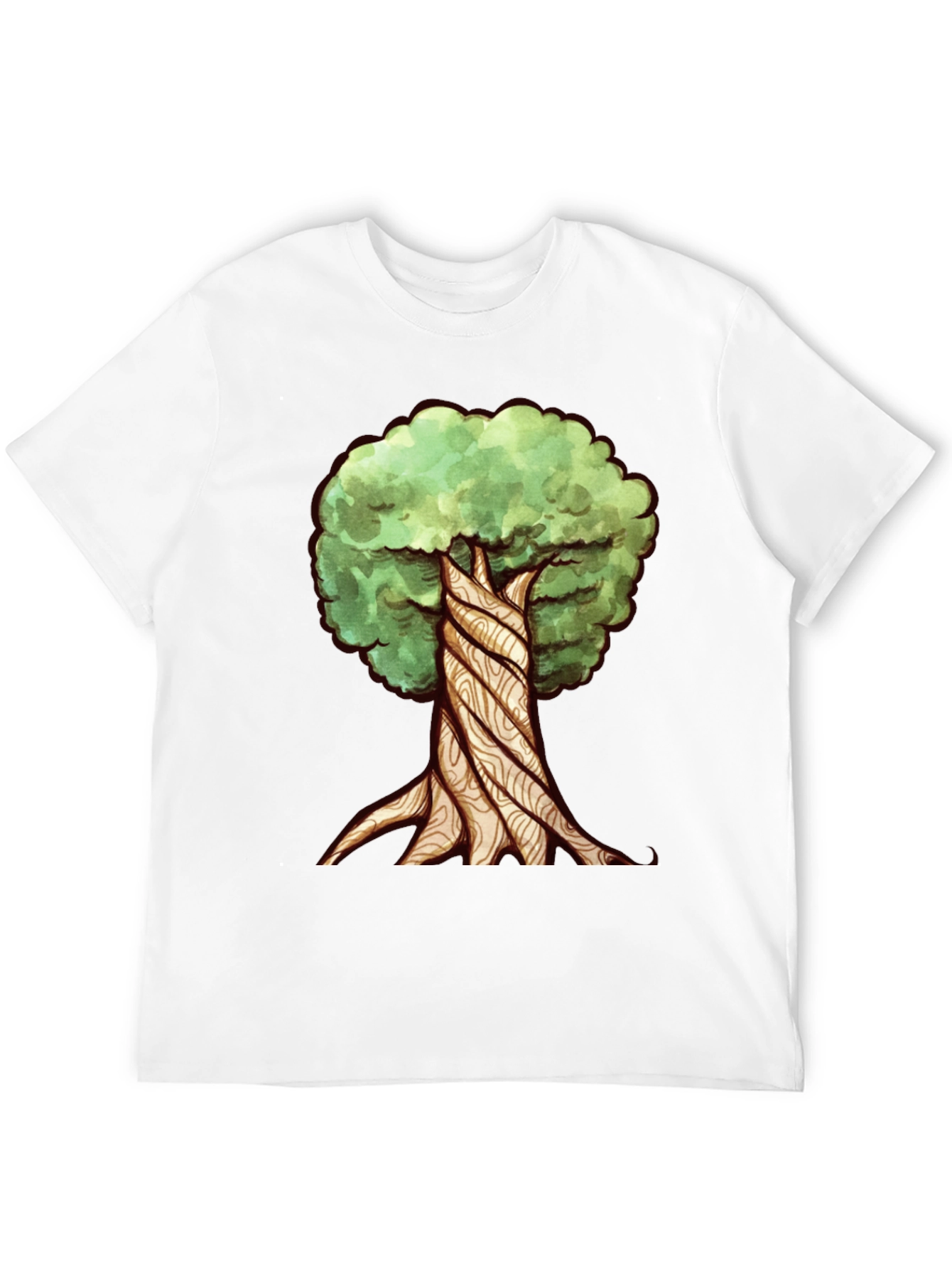Twisted Tree Graphic Tee - Nature Inspired Design