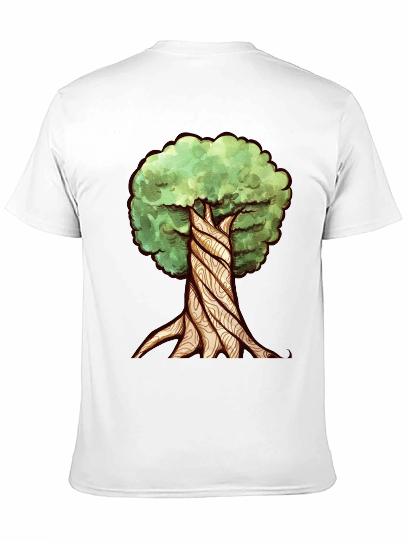Twisted Tree Graphic Tee - Nature Inspired Design