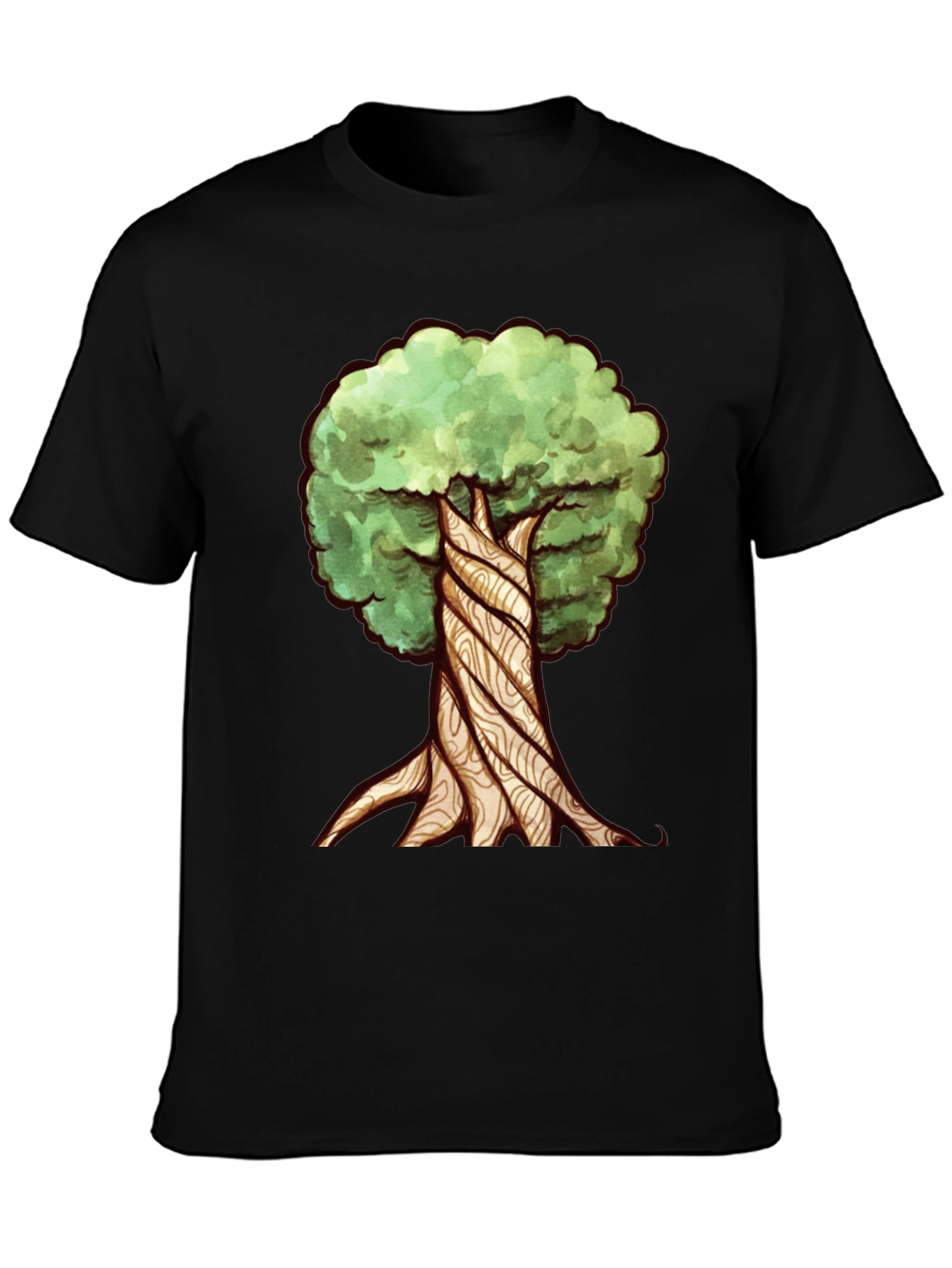 Twisted Tree Graphic Tee - Nature Inspired Design