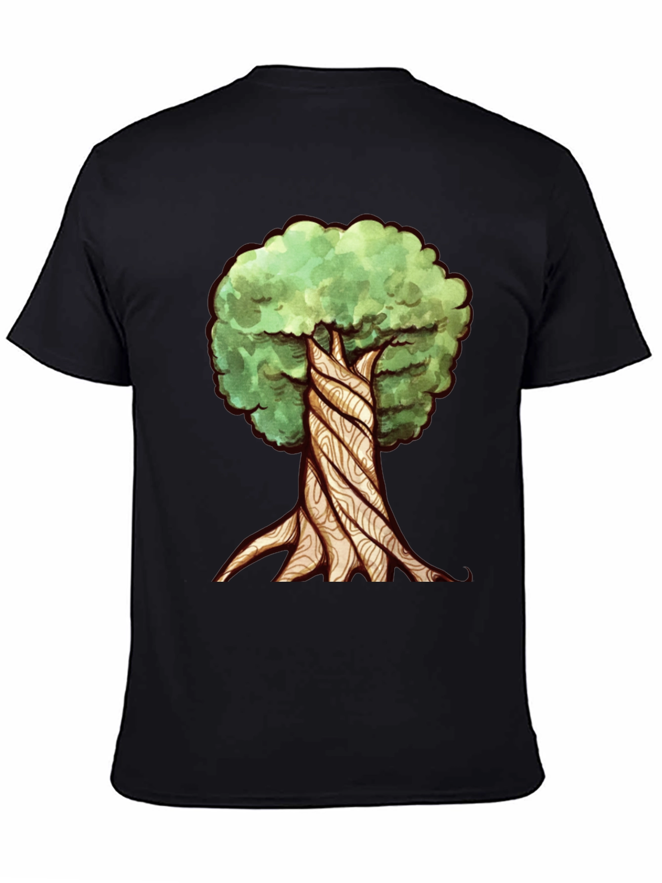 Twisted Tree Graphic Tee - Nature Inspired Design