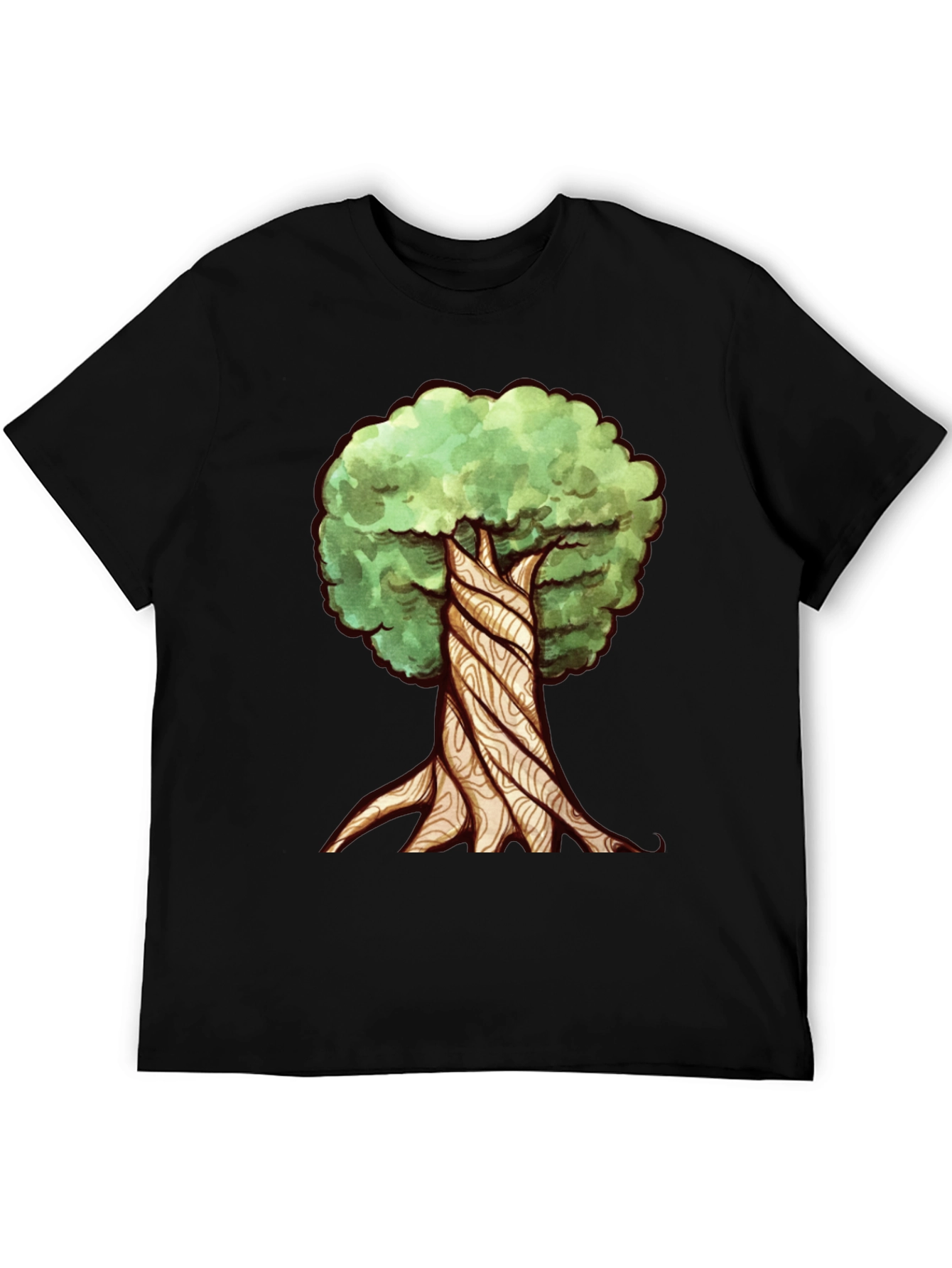 Twisted Tree Graphic Tee - Nature Inspired Design